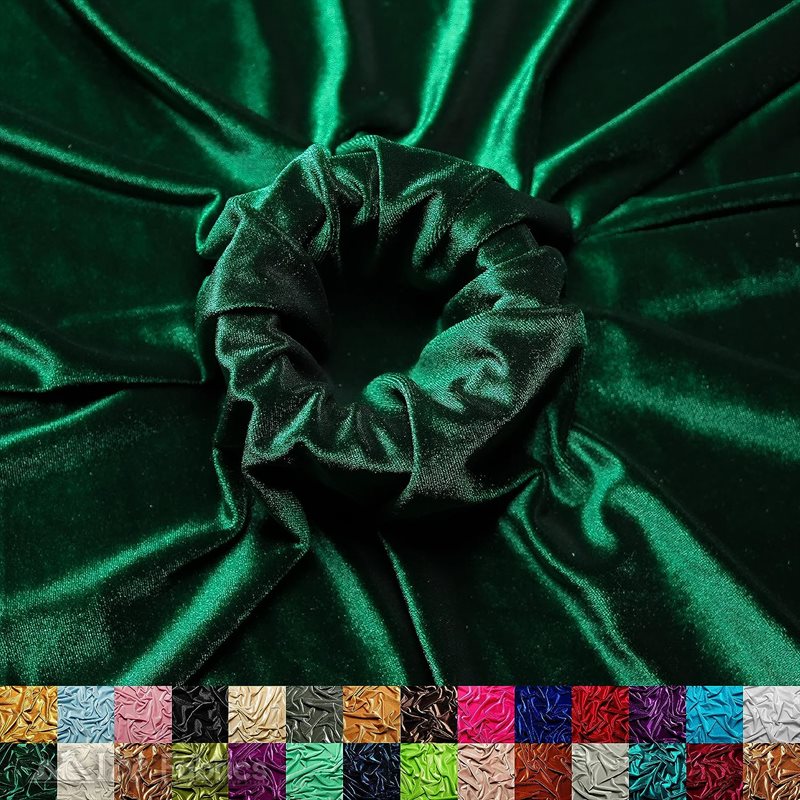 Ice Fabrics Stretch Velvet Fabric Soft and Smooth ICE FABRICS Hunter Green