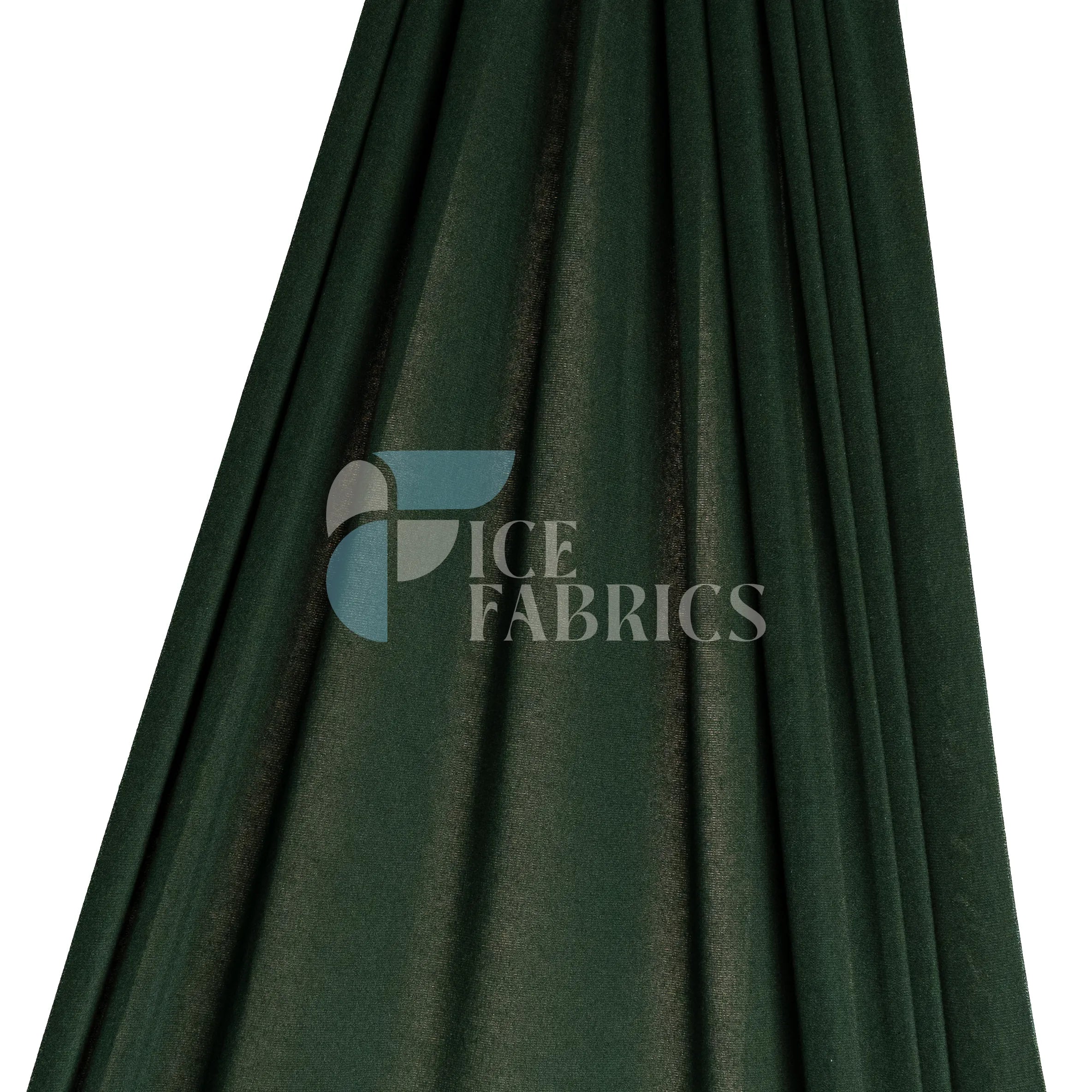 Hunter Green Cotton Spandex Jersey Fabric | FlexCot