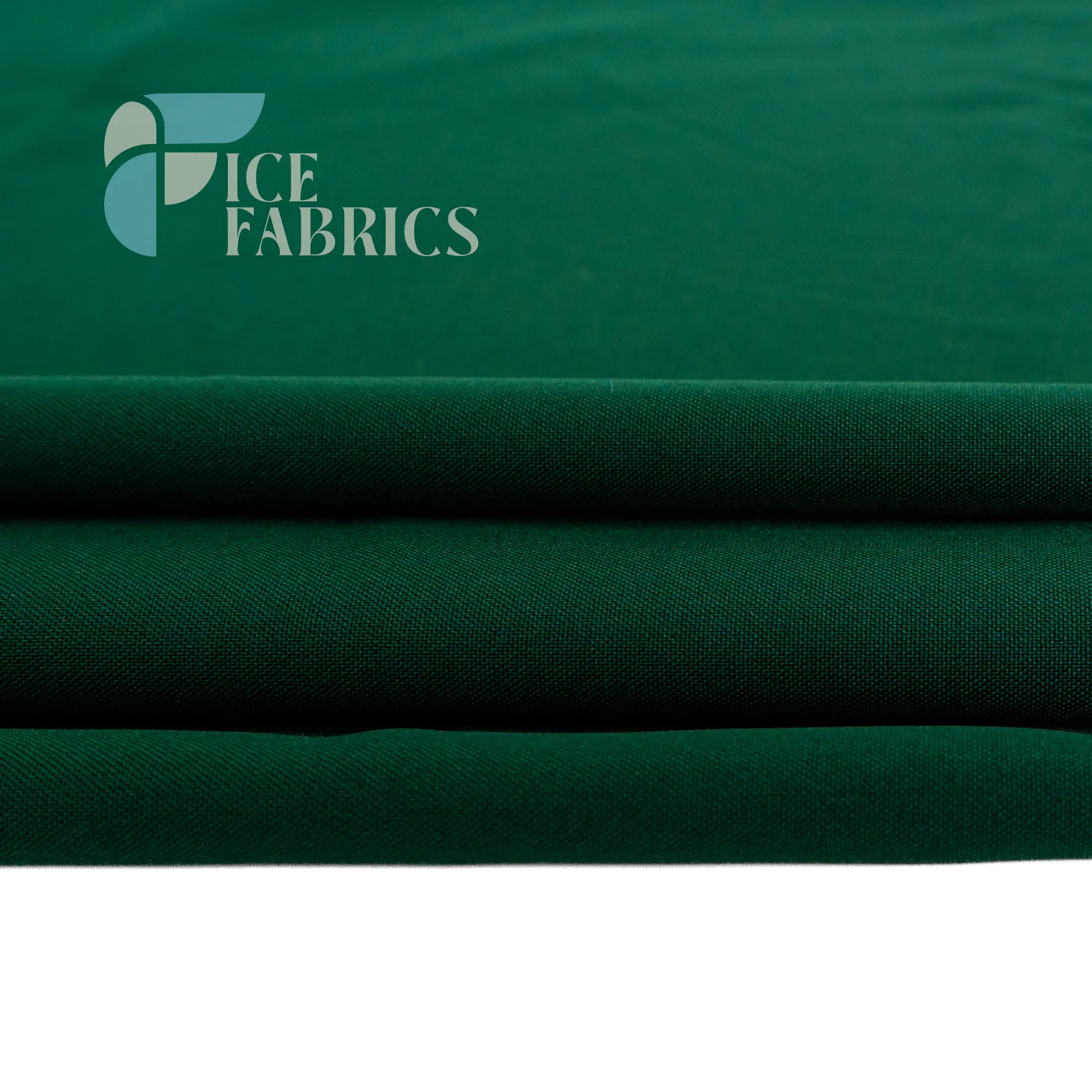 Hunter Green Solid Poly Poplin Fabric By The Yard