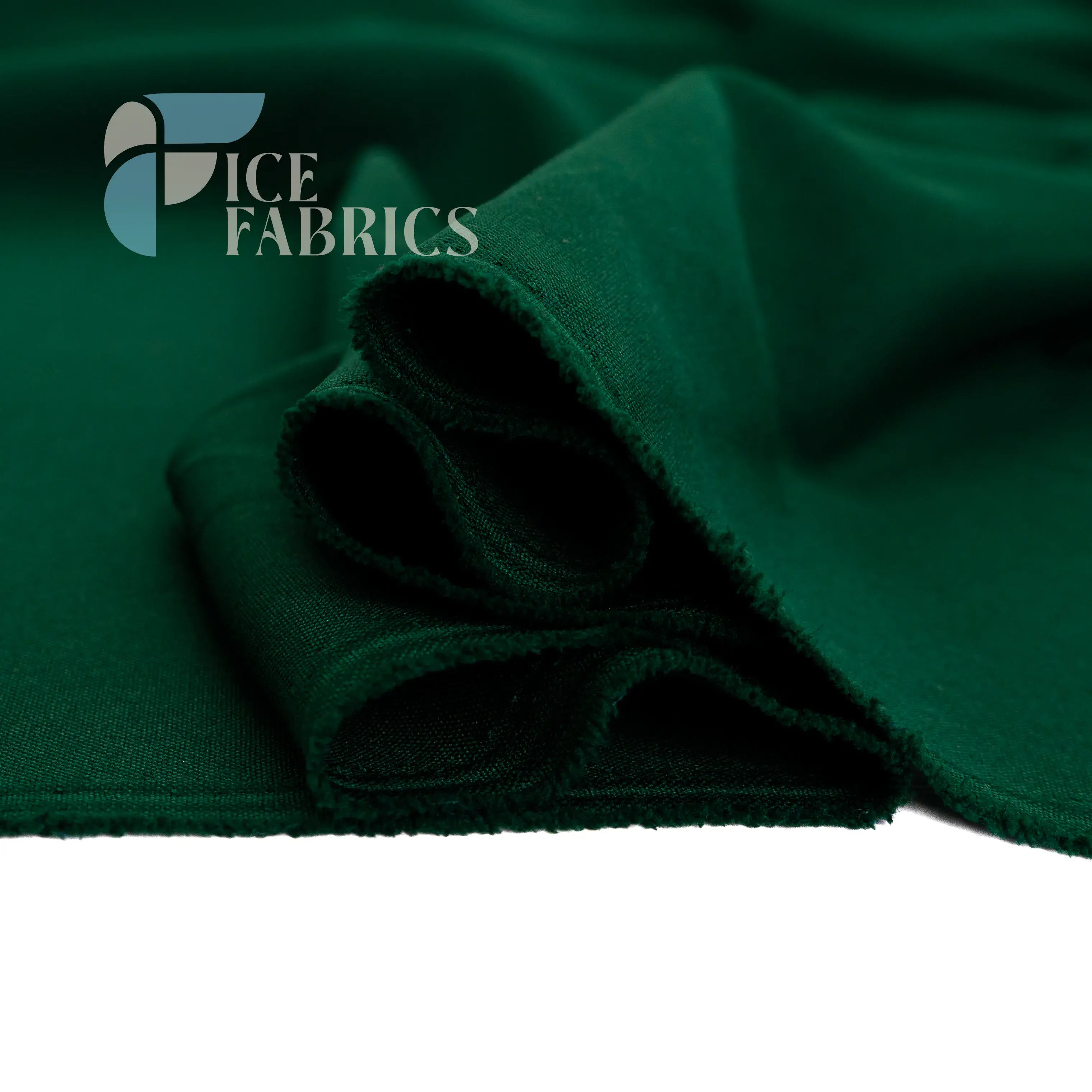 Hunter Green Solid Poly Poplin Fabric By The Yard