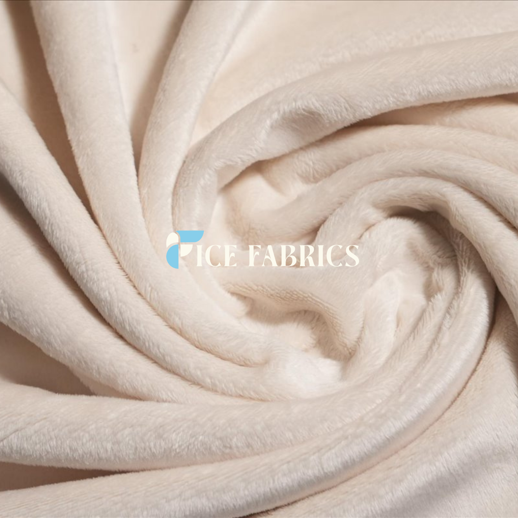 Ivory Ultra Soft 3mm Minky Fabric Faux Fur