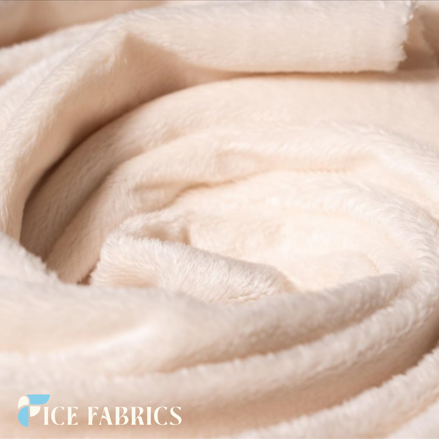 Ivory Ultra Soft 3mm Minky Fabric Faux Fur