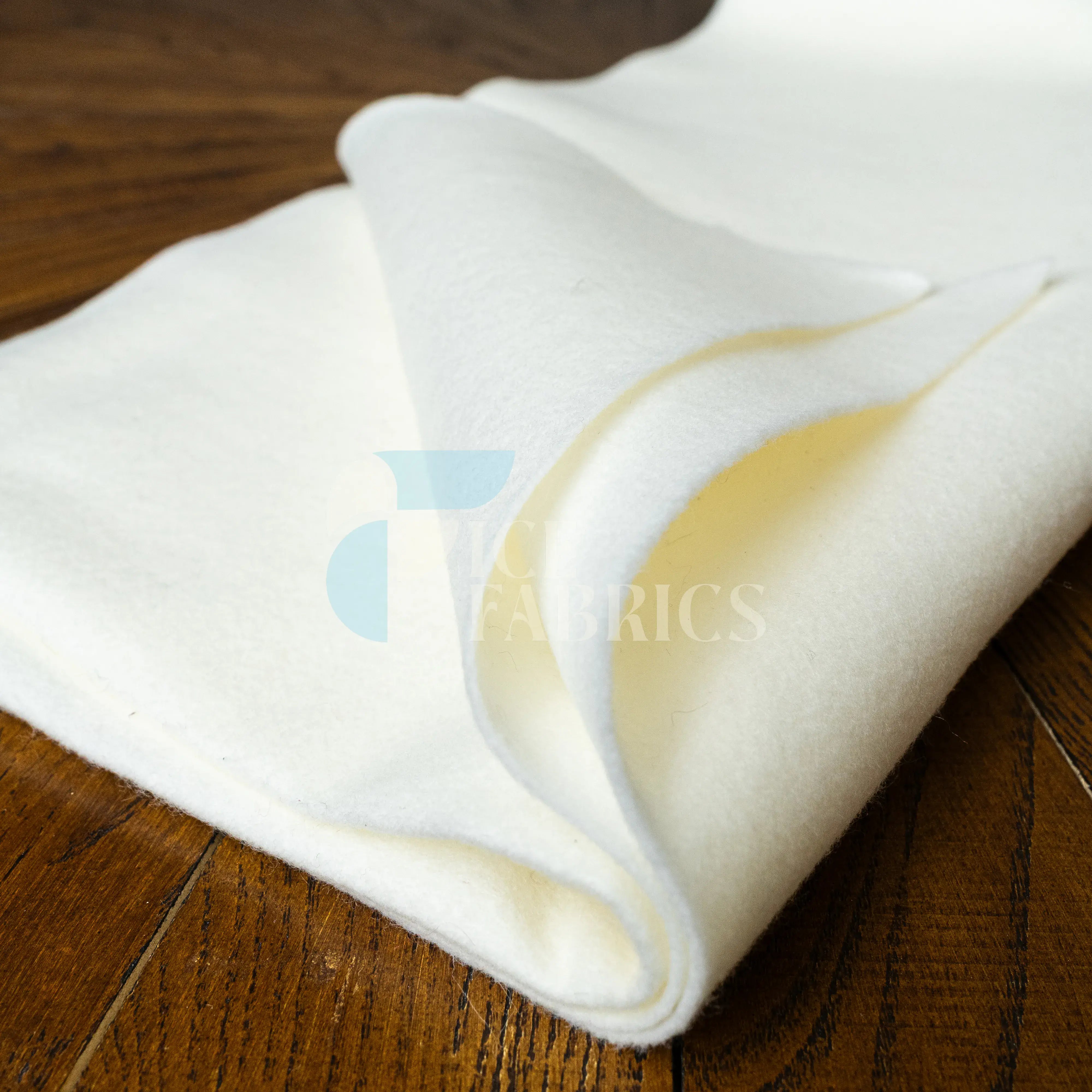Ivory Acrylic Felt Fabric / 1.6mm Thick _ 72” Wide ICE FABRICS By The Yard