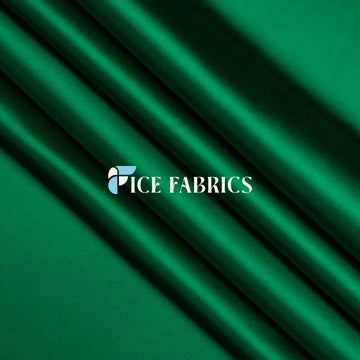 Kelly Green Luxury Silk Stretch Satin Fabric | Satin Fabric by the