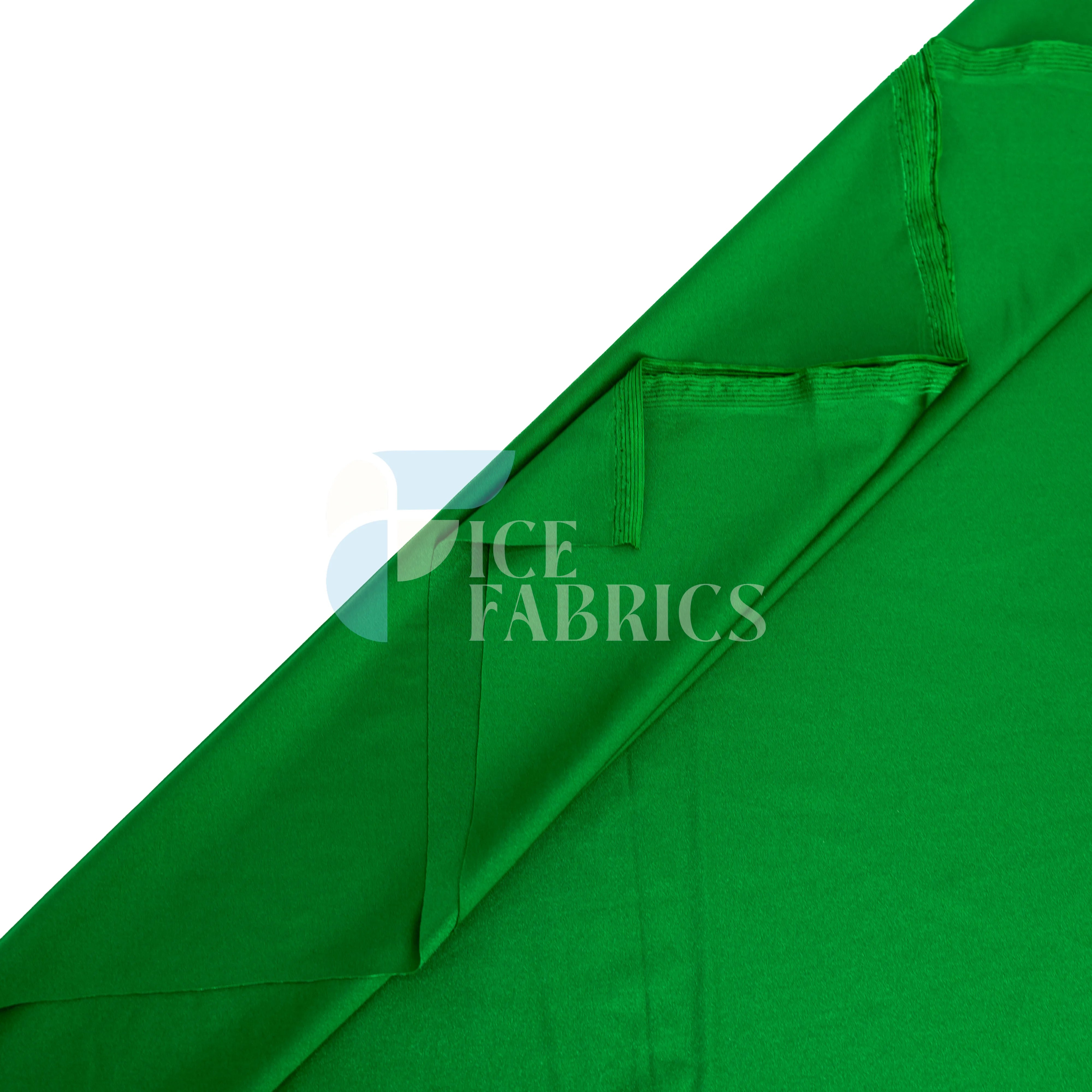 Jordan Kelly Green Shiny Nylon Spandex Fabric / 4 Way stretch