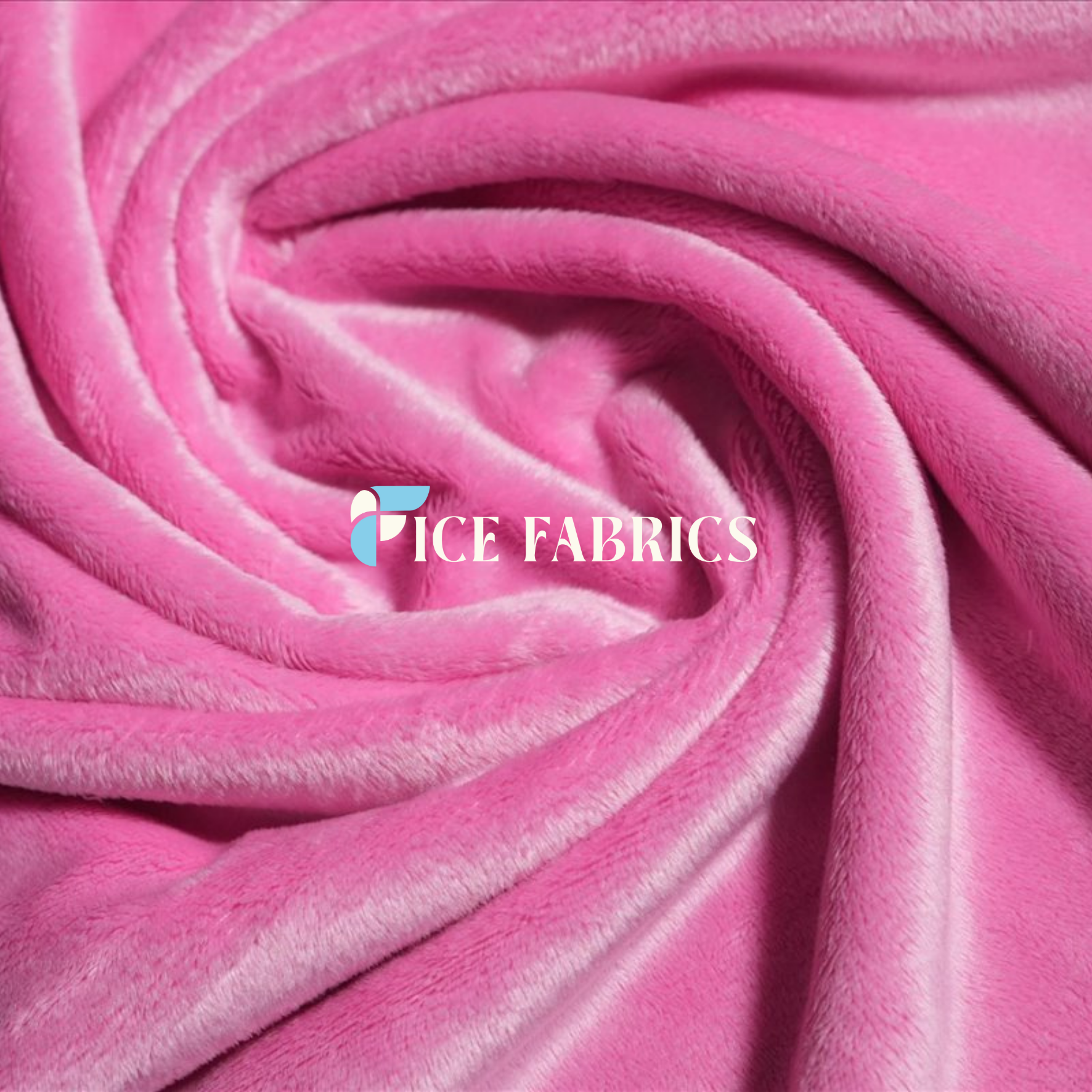 Pink Solid Minky Fabric by The Yard