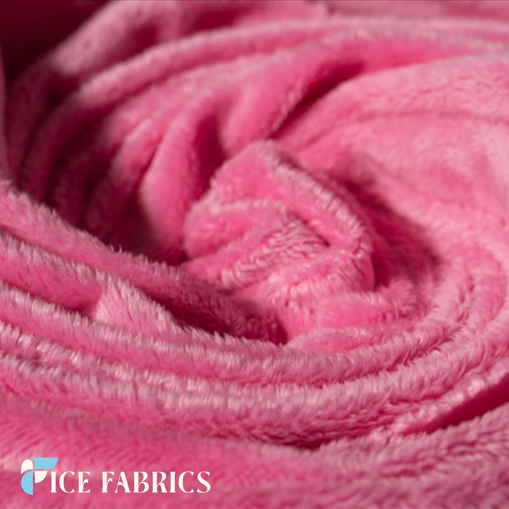 Pink Ultra Soft 3mm Minky Fabric Faux Fur