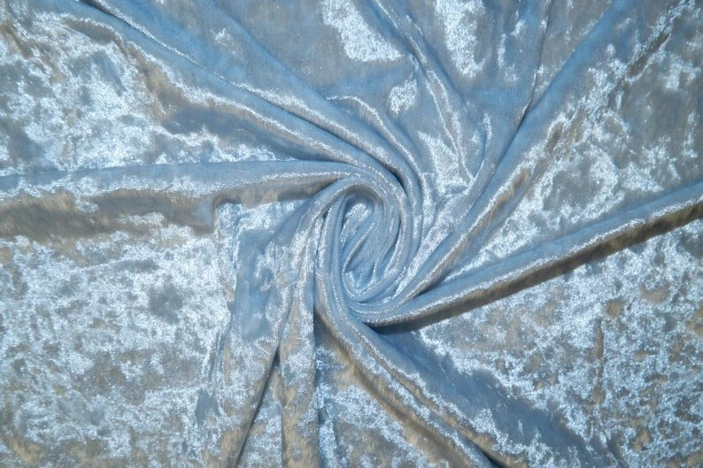 Stretch Crushed Velvet Fabric By The Yard