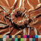 Light Brown Soft and Smooth Stretch Velvet Upholstery Fabric