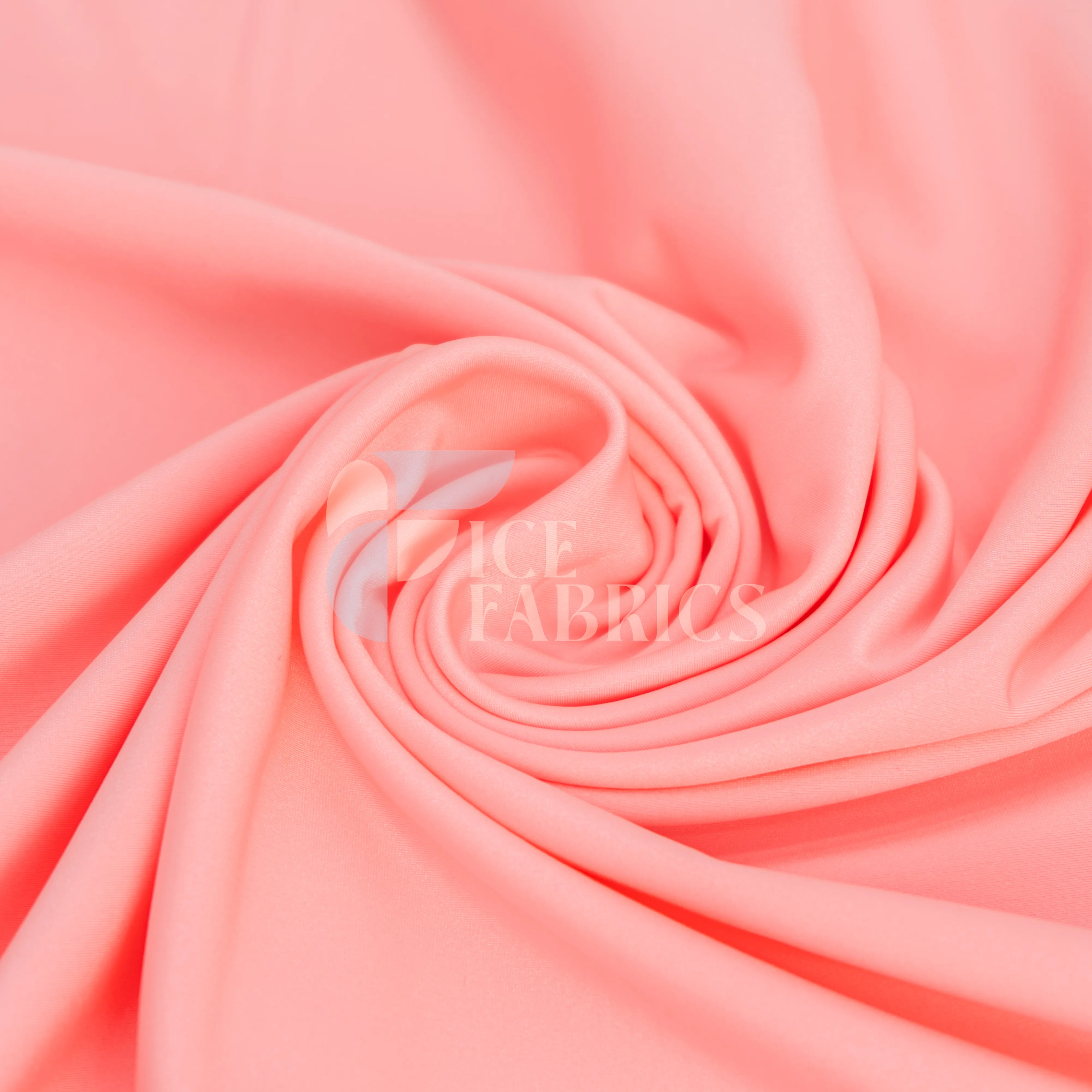 Jordan Light Pink Shiny Nylon Spandex Fabric / 4 Way stretch