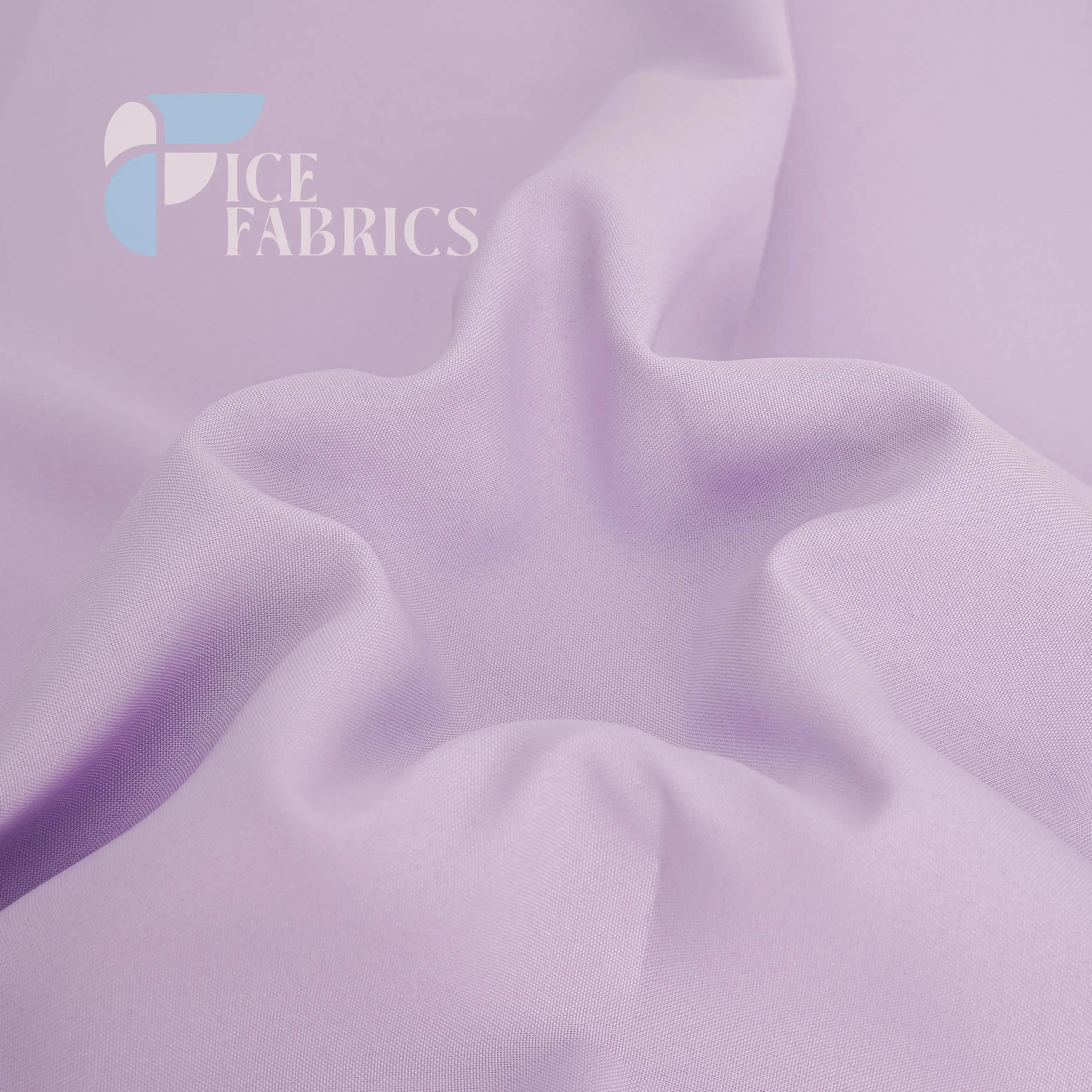 Lilac Solid Poly Poplin Fabric By The Yard