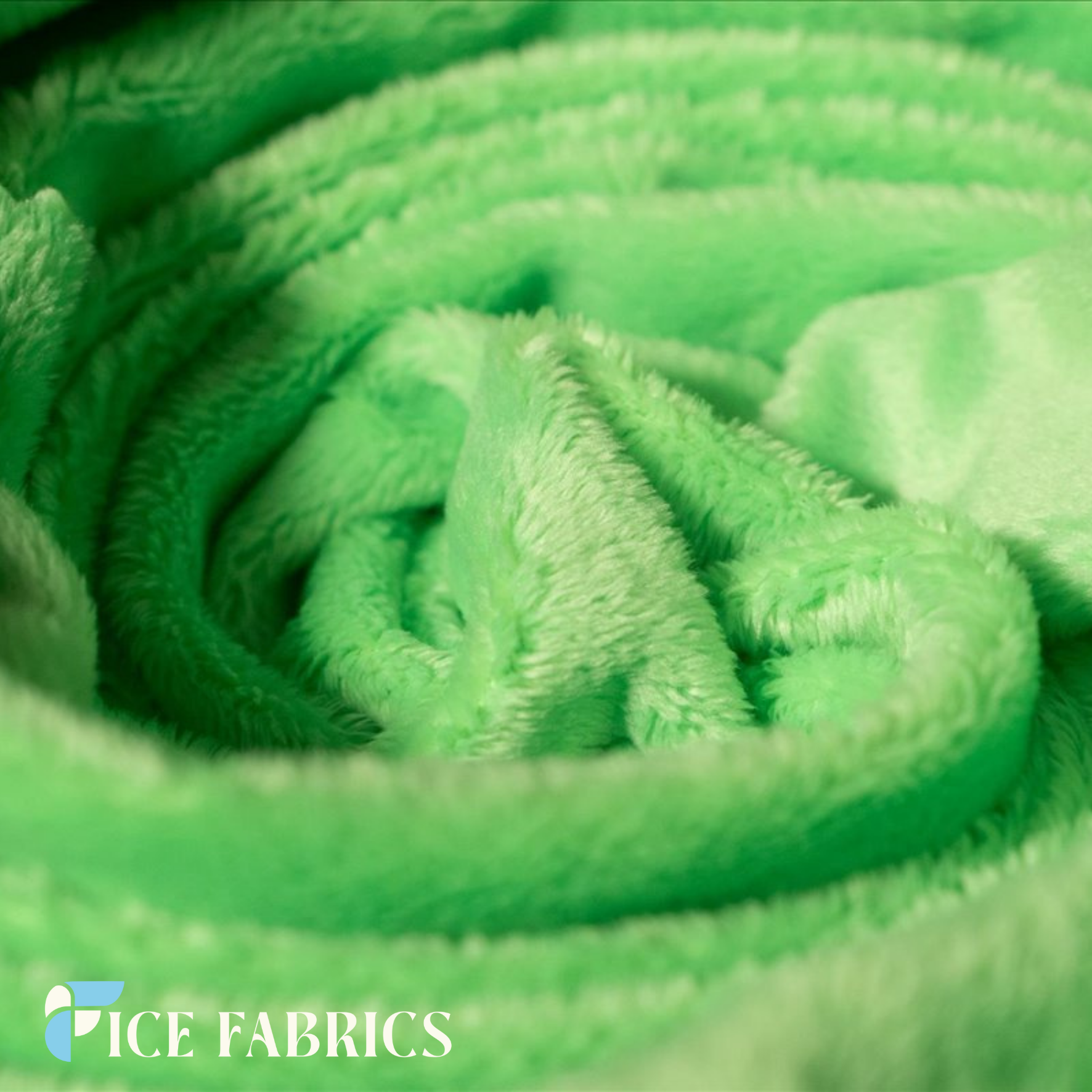 Lime Ultra Soft 3mm Minky Fabric Faux Fur