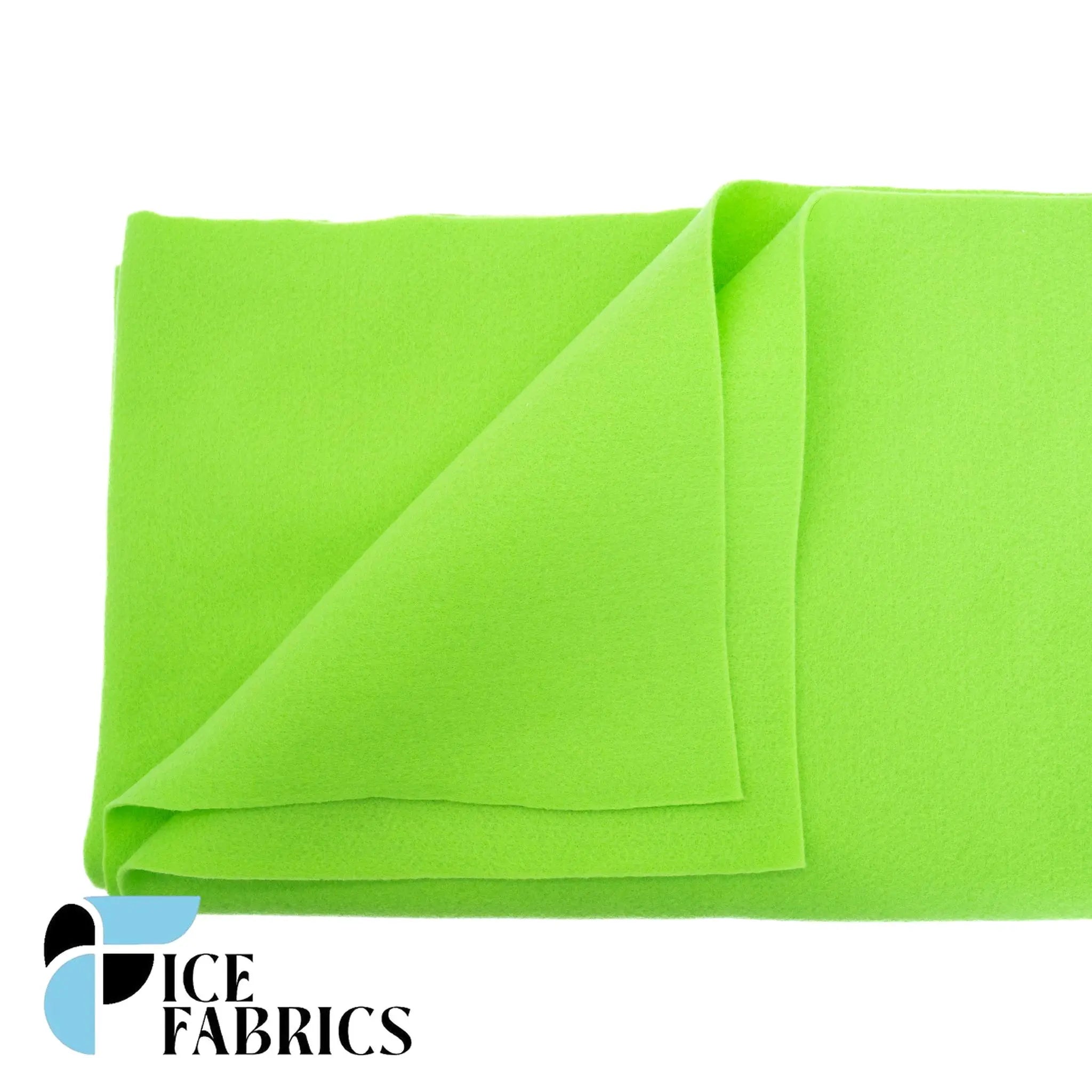 Lime Green Acrylic Felt Fabric / 1.6mm Thick _ 72” WideICE FABRICSICE FABRICSBy The YardLime Green Acrylic Felt Fabric / 1.6mm Thick _ 72” Wide ICE FABRICS