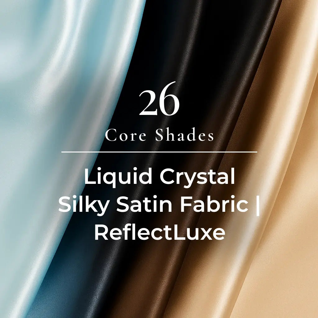 Reflective Liquid Crystal Silky Satin Fabric