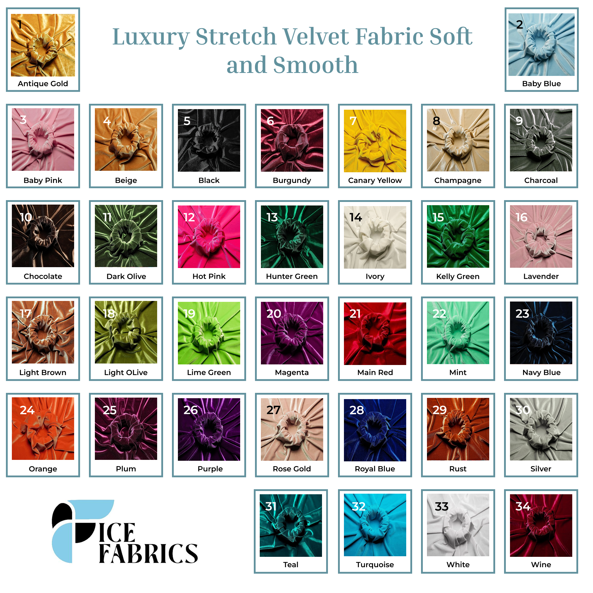 Soft and Smooth Stretch Velvet Upholstery Fabric