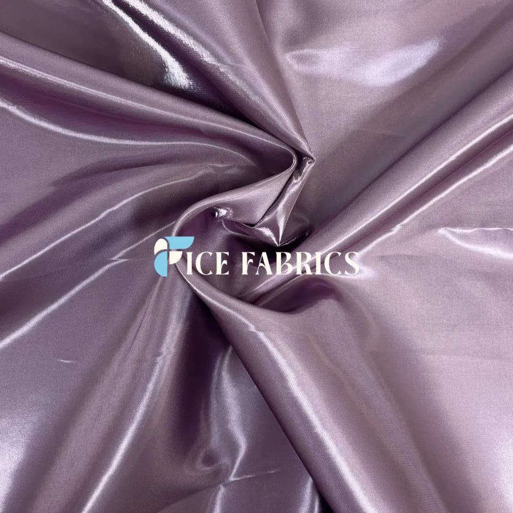 Mauve Reflective Liquid Crystal Silky Satin Fabric