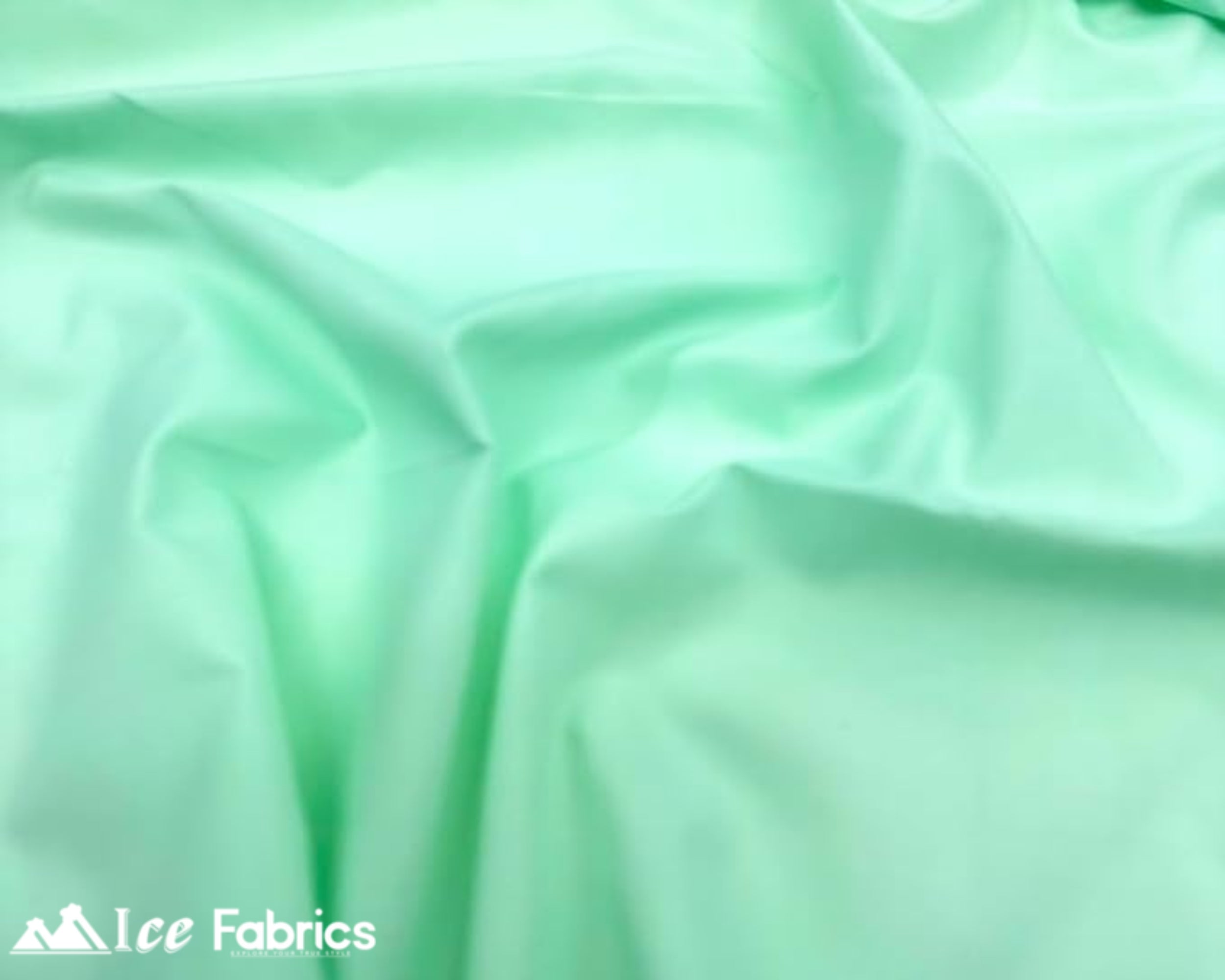 Mint Broadcloth Polyester Cotton Fabric | Poly Cotton Fabric