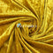 Mustard Gold Stretch Crushed Velvet Fabric