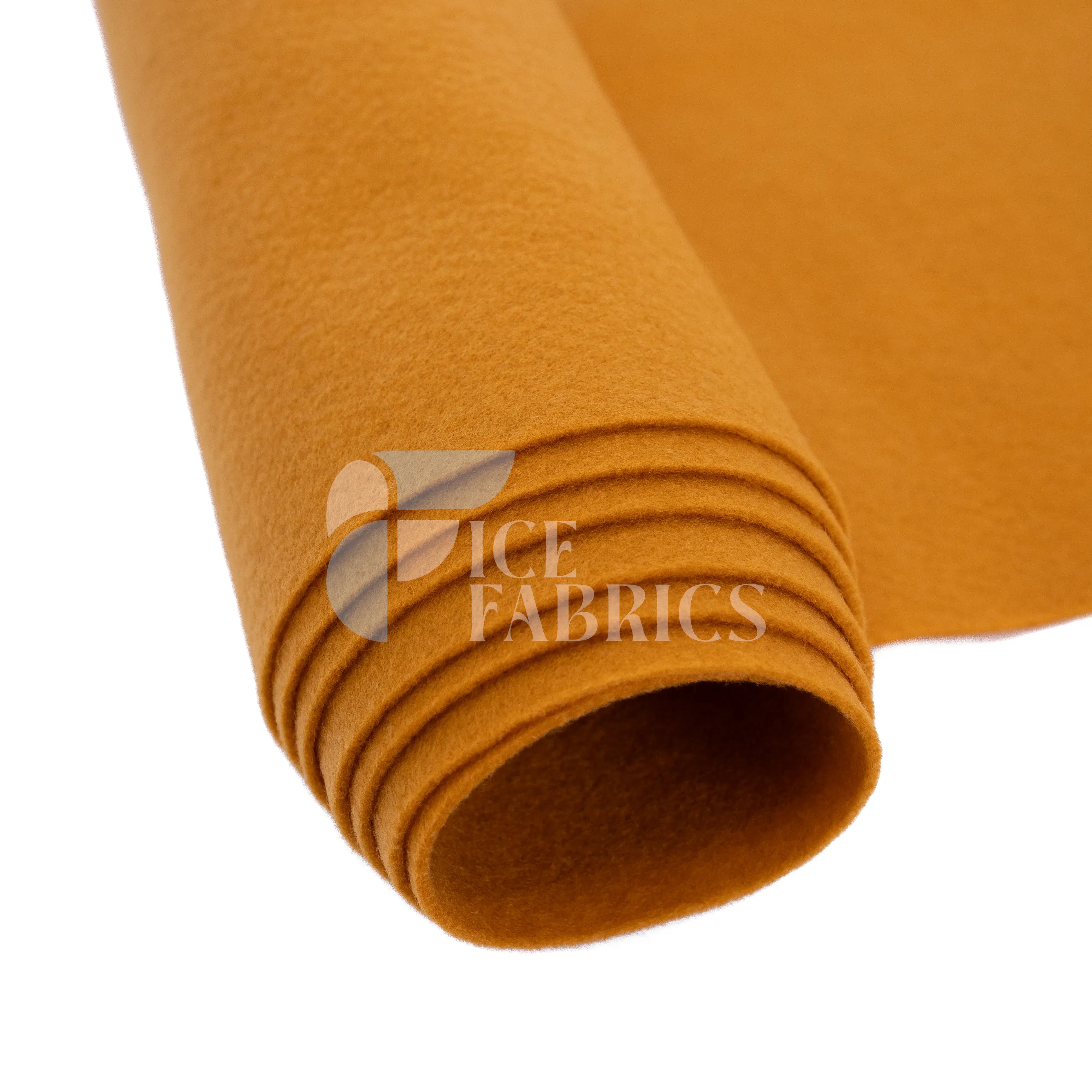 Mustard Acrylic Felt Fabric / 1.6mm Thick _ 72” Wide ICE FABRICS By The Yard