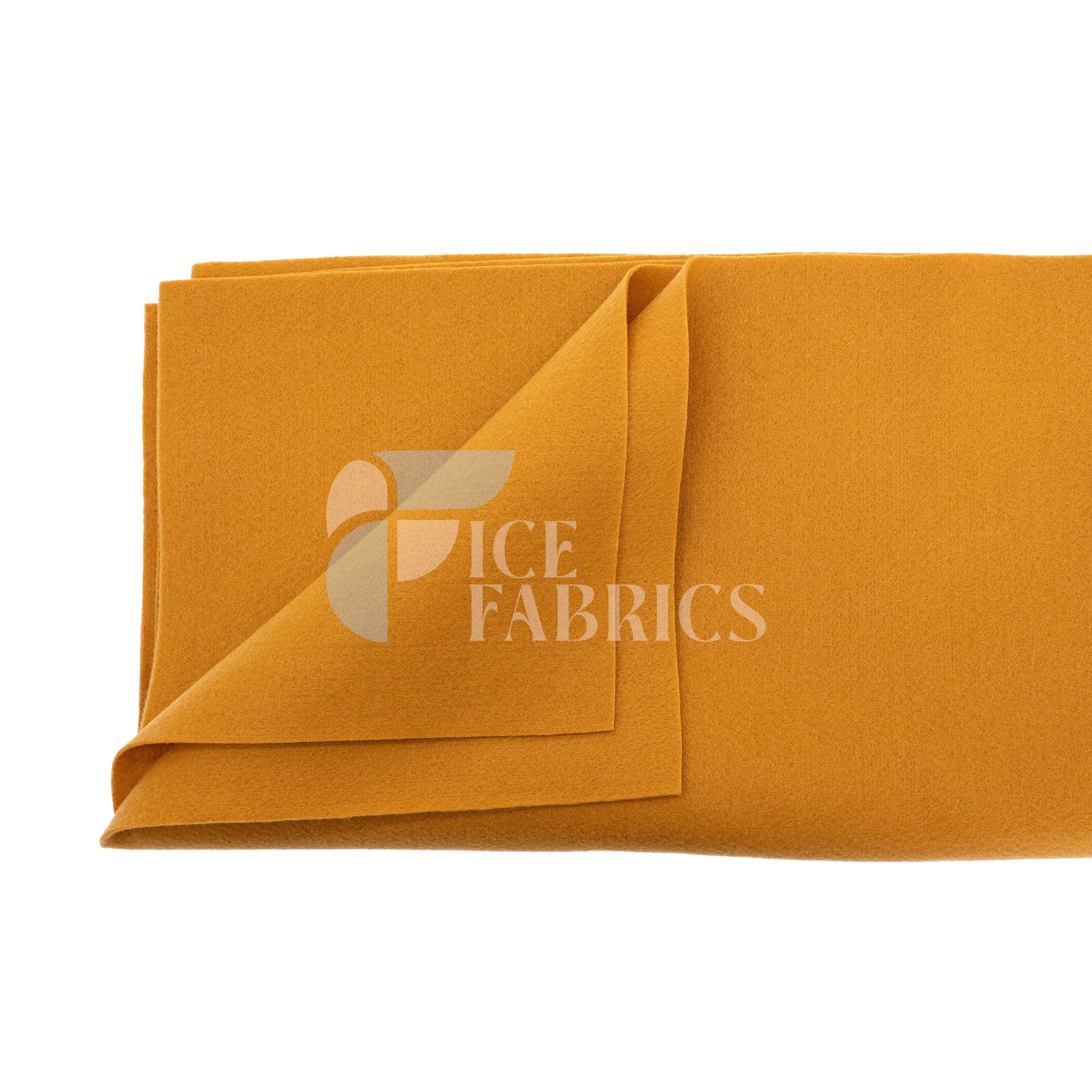 Mustard Acrylic Felt Fabric / 1.6mm Thick _ 72” Wide ICE FABRICS By The Yard