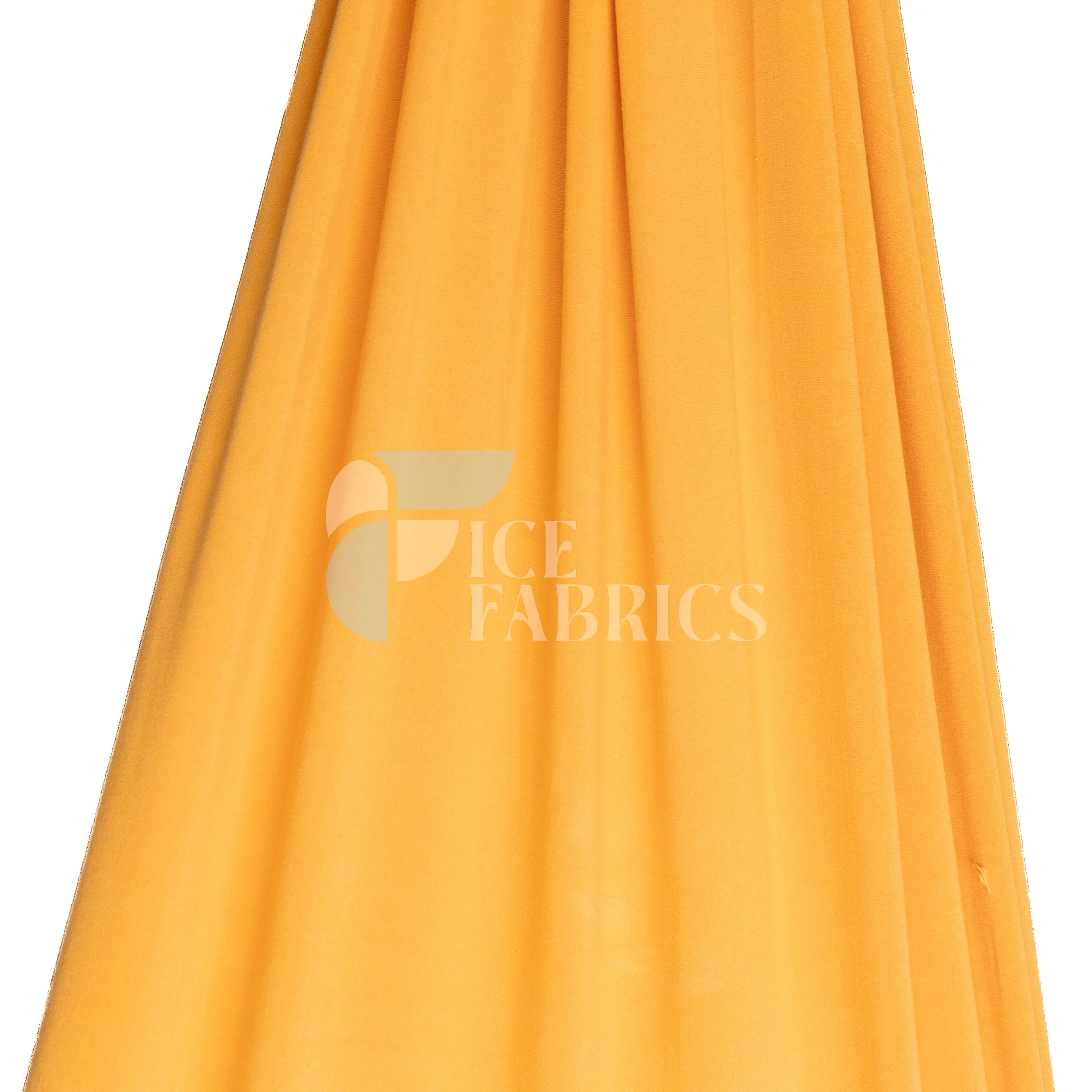 Mustard Cotton Spandex Jersey Fabric | FlexCot