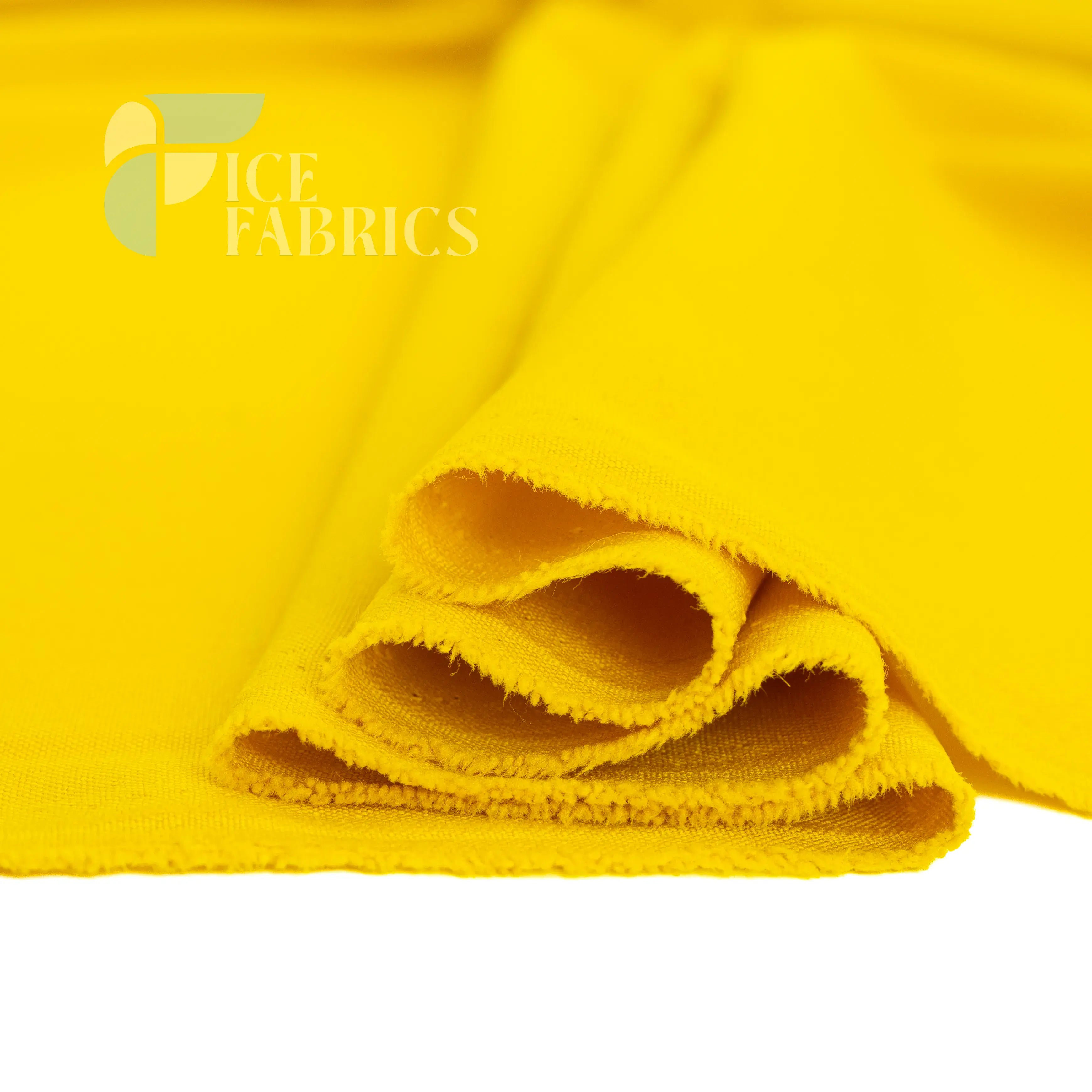 Mustard Solid Poly Poplin Fabric By The Yard
