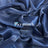 Navy Blue Crystal Reflective Liquid Sheer Chiffon Fabric