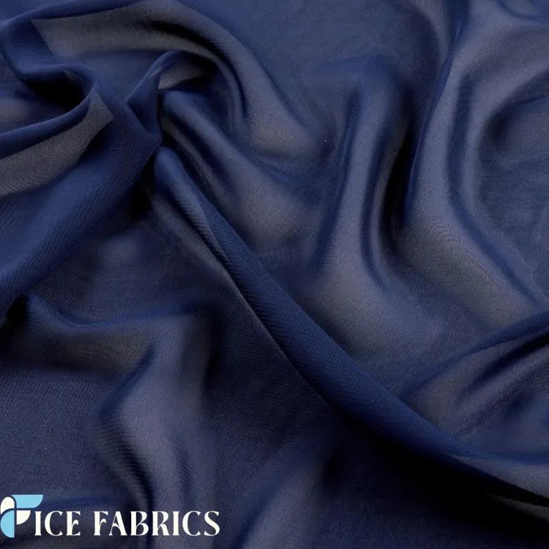 Mia Poly Chiffon Fabric / 60" Wide Soft Sheer Chiffon Fabric