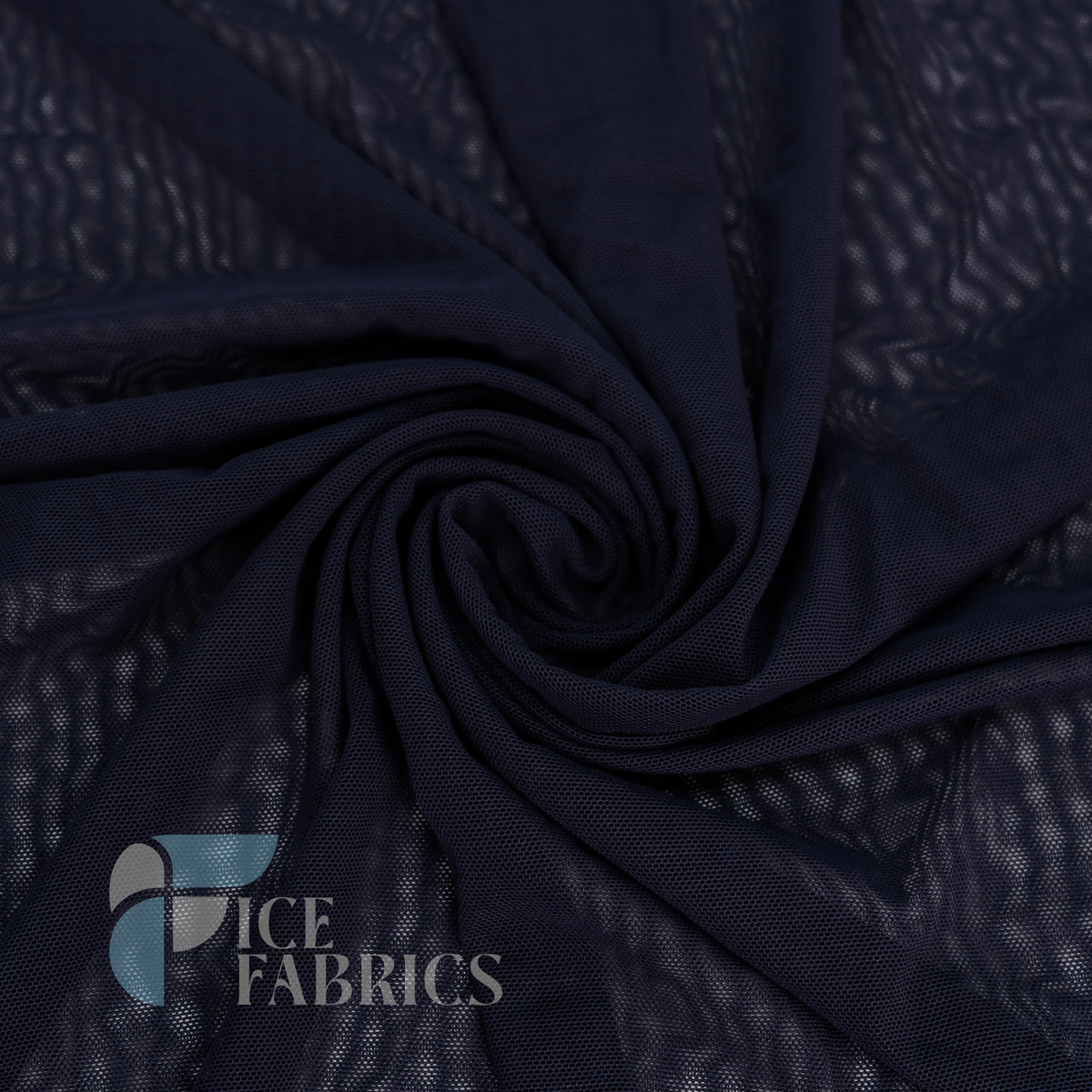 Navy Blue Flex Power Mesh 4 Way Stretch Nylon Fabric