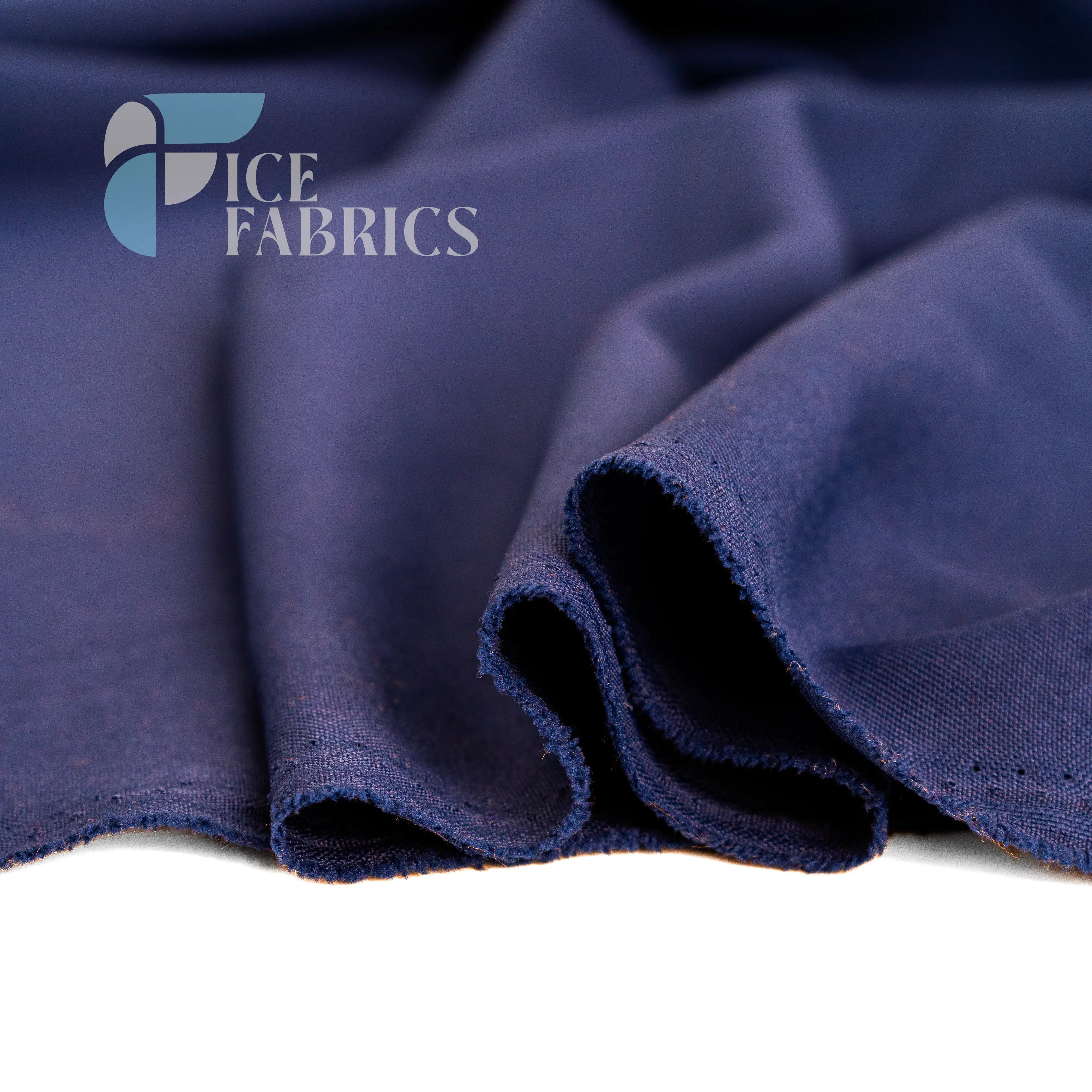 Navy Blue Solid Poly Poplin Fabric By The Yard