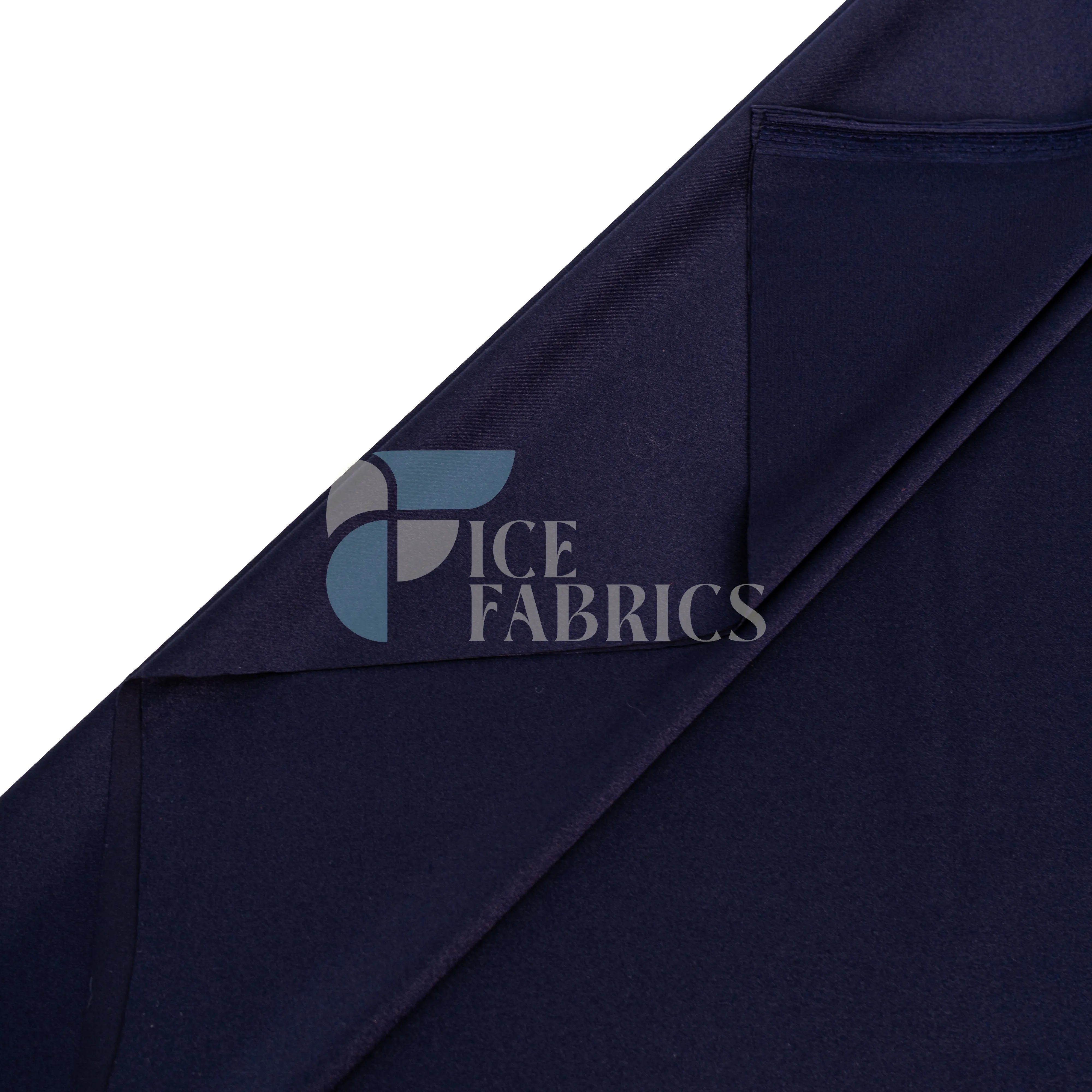 Navy Blue Yoga Flex Nylon Spandex Fabric