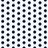 Navy Dot on White 1-Inch Polka Dot Poly Cotton Fabric By The Yard