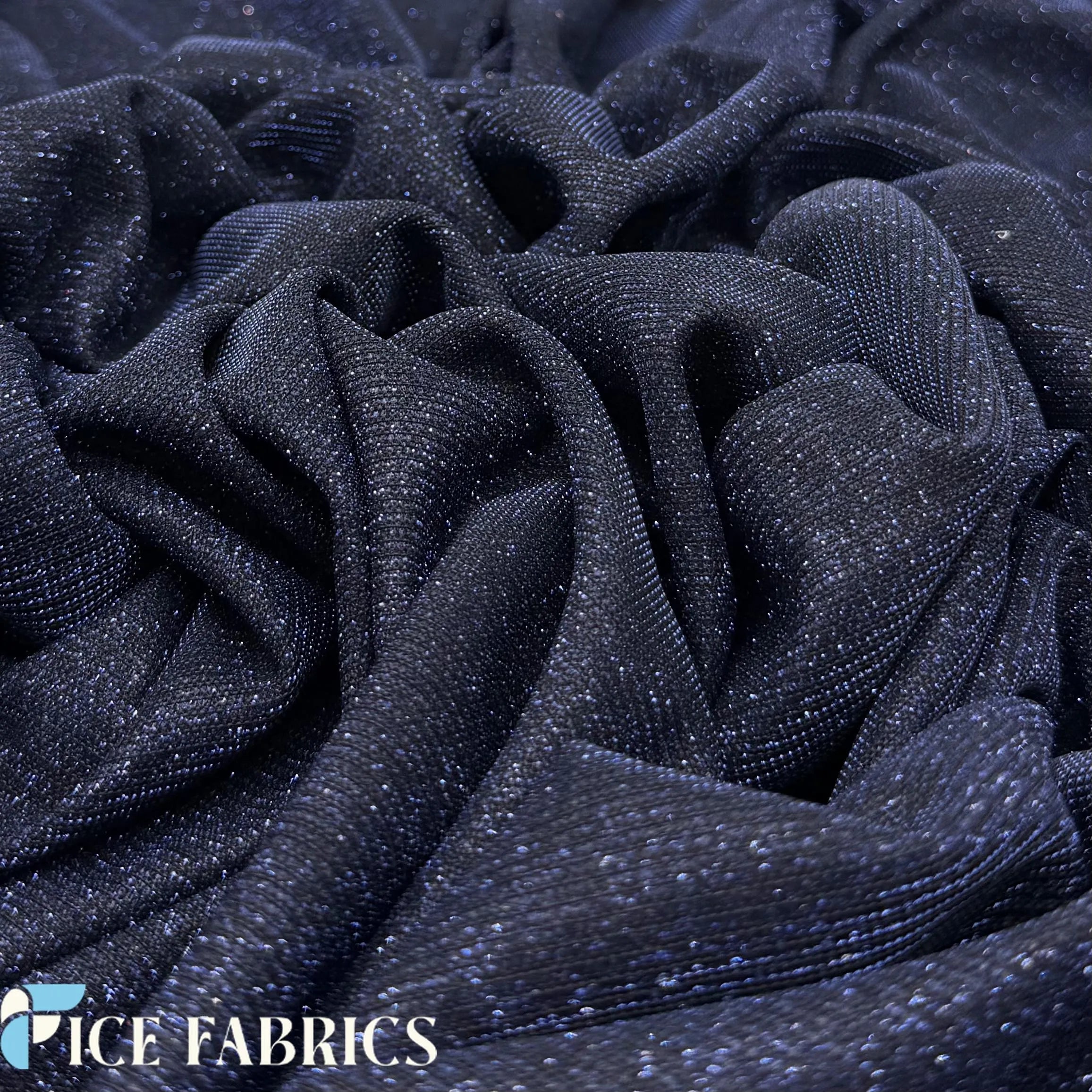 Lurex Sparkle Glitter Knit Spandex Fabric