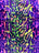 Neon Green Purple Leopard Short pile Faux Fur Fabric By The Yard
