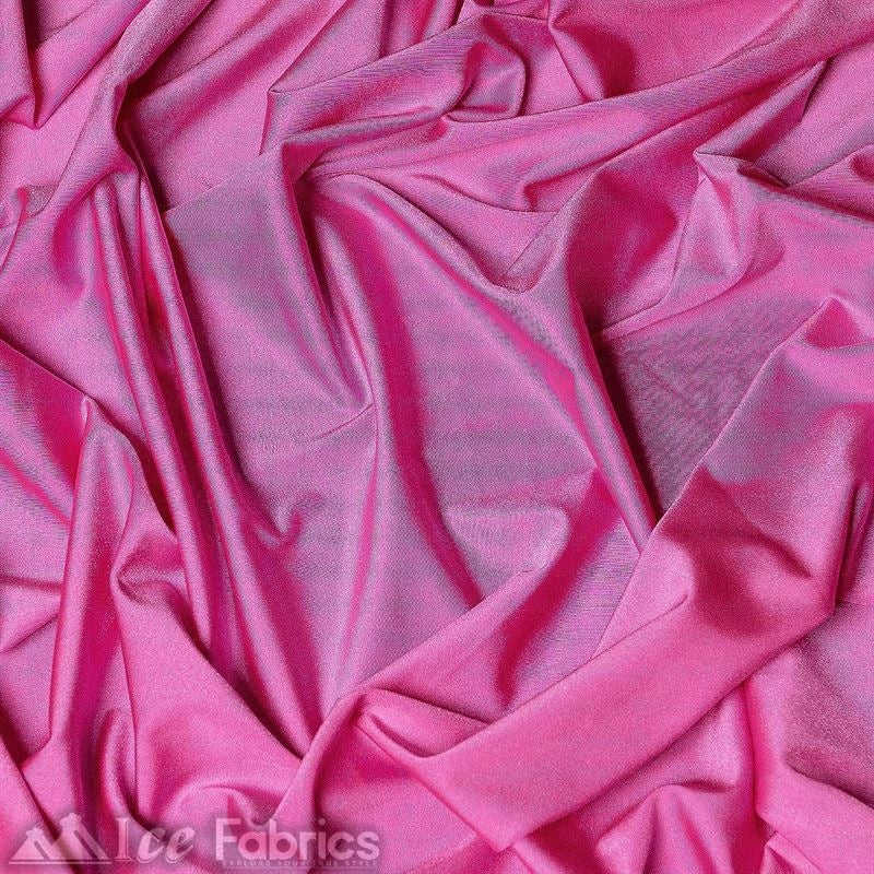 4 Way Stretch Nylon Spandex Fabric By The Roll (20 Yards ) ICE FABRICS |Neon Bubble Gum