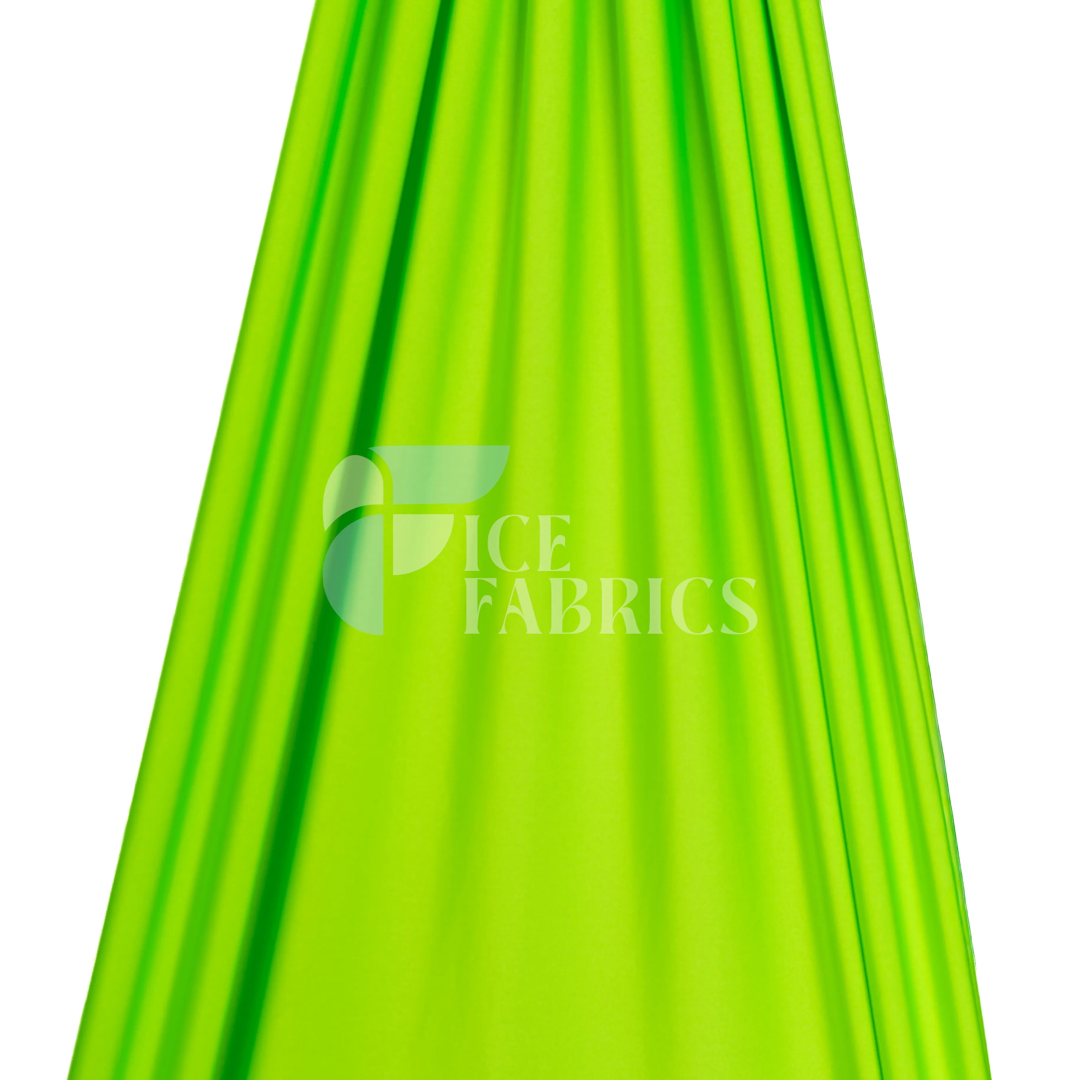 Jordan Neon Green Shiny Nylon Spandex Fabric / 4 Way stretch