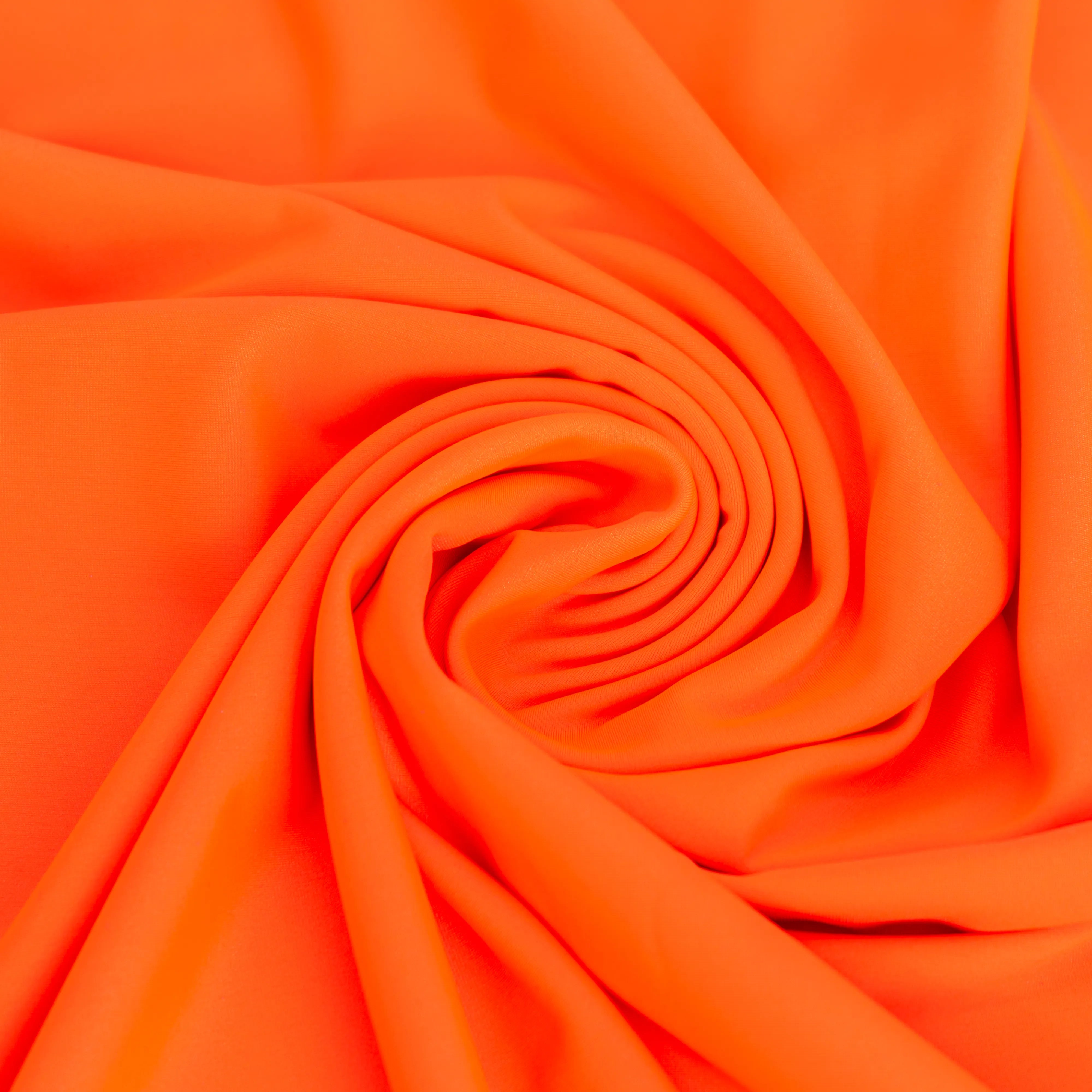 Neon Orange Yoga Flex Nylon Spandex Fabric
