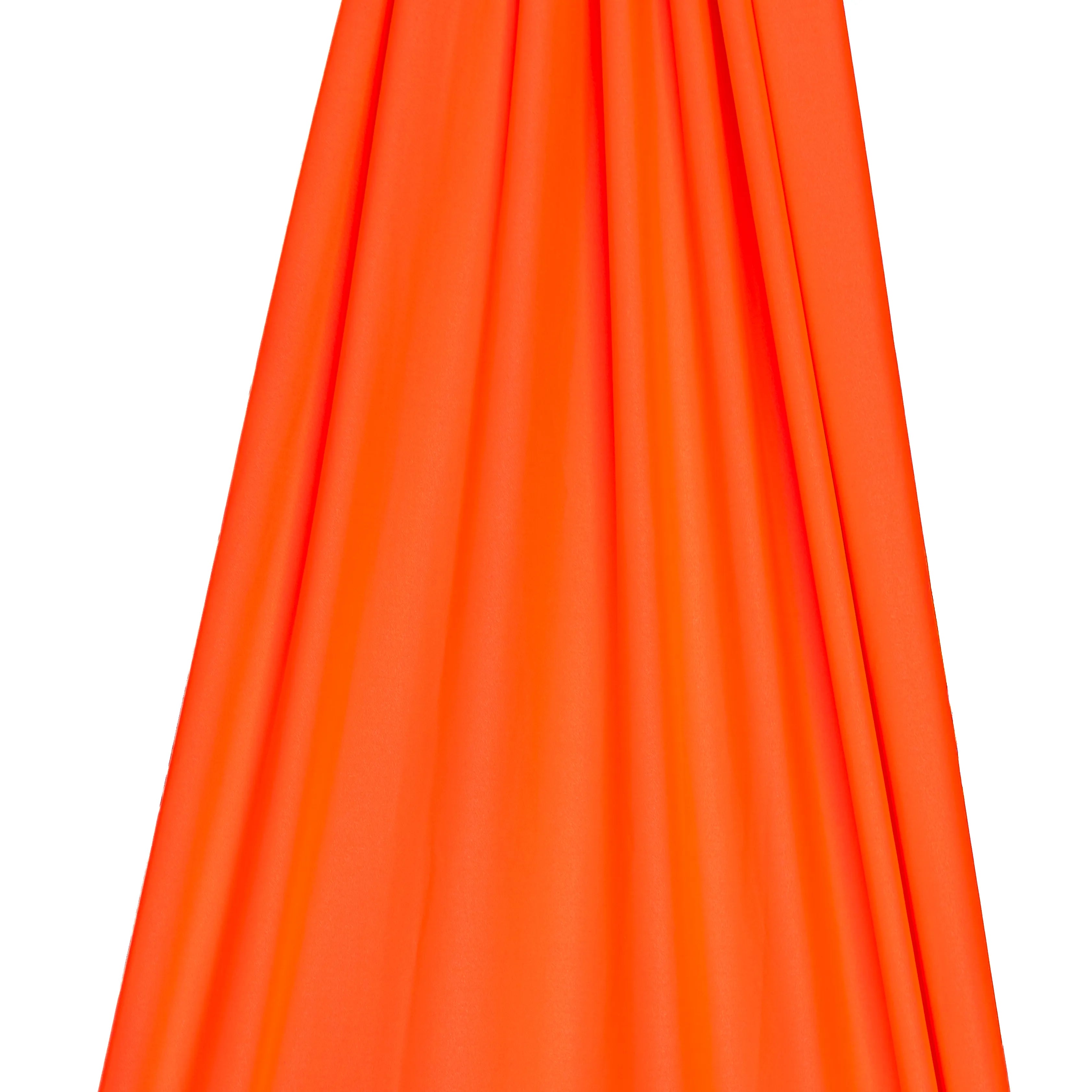 Jordan Neon Orange Shiny Nylon Spandex Fabric / 4 Way stretch