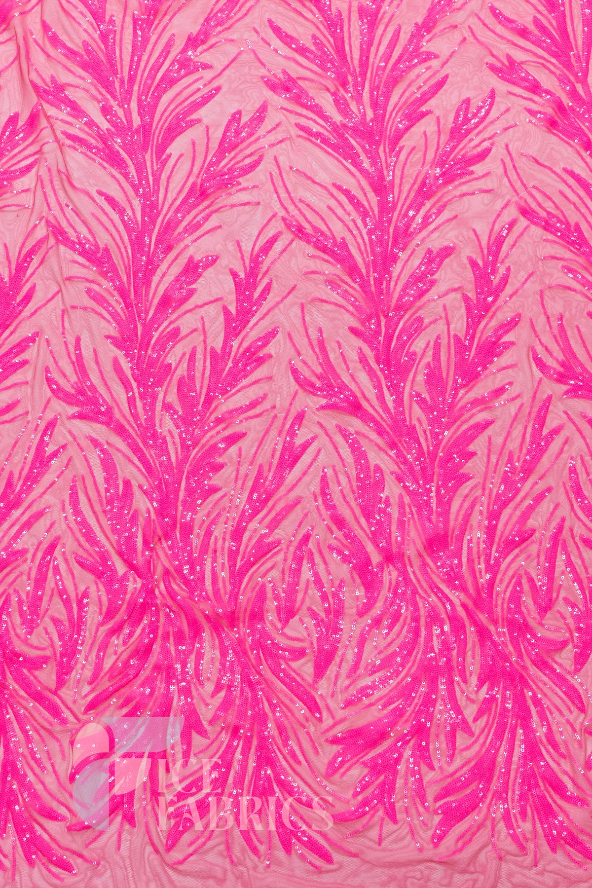 Flame 4 Way Stretch Sequin Spandex Fabric