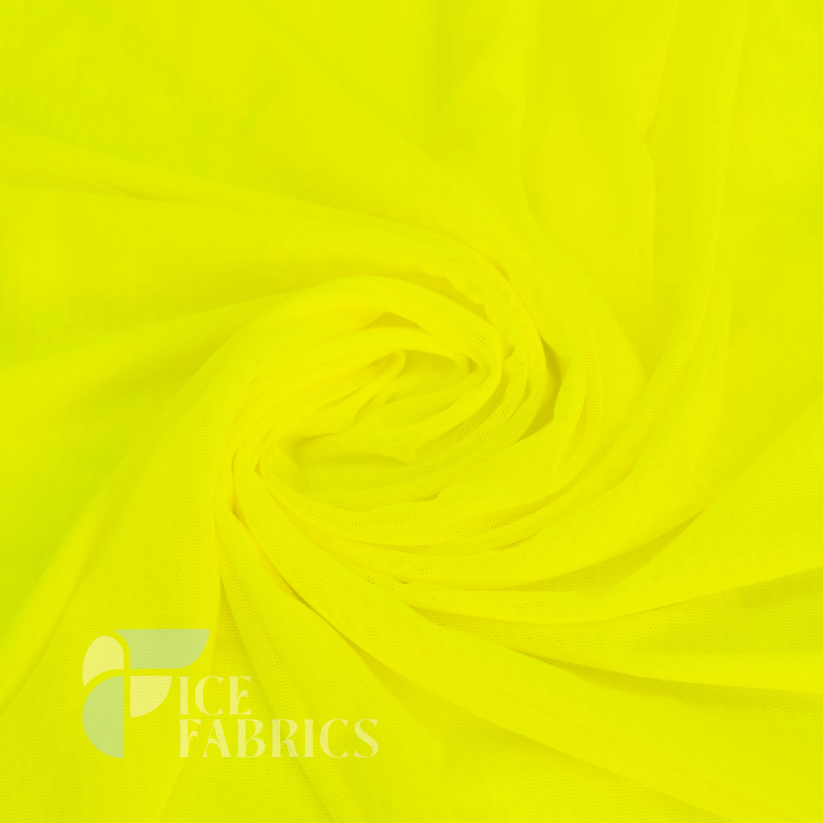 Neon Yellow Flex Power Mesh 4 Way Stretch Nylon Fabric