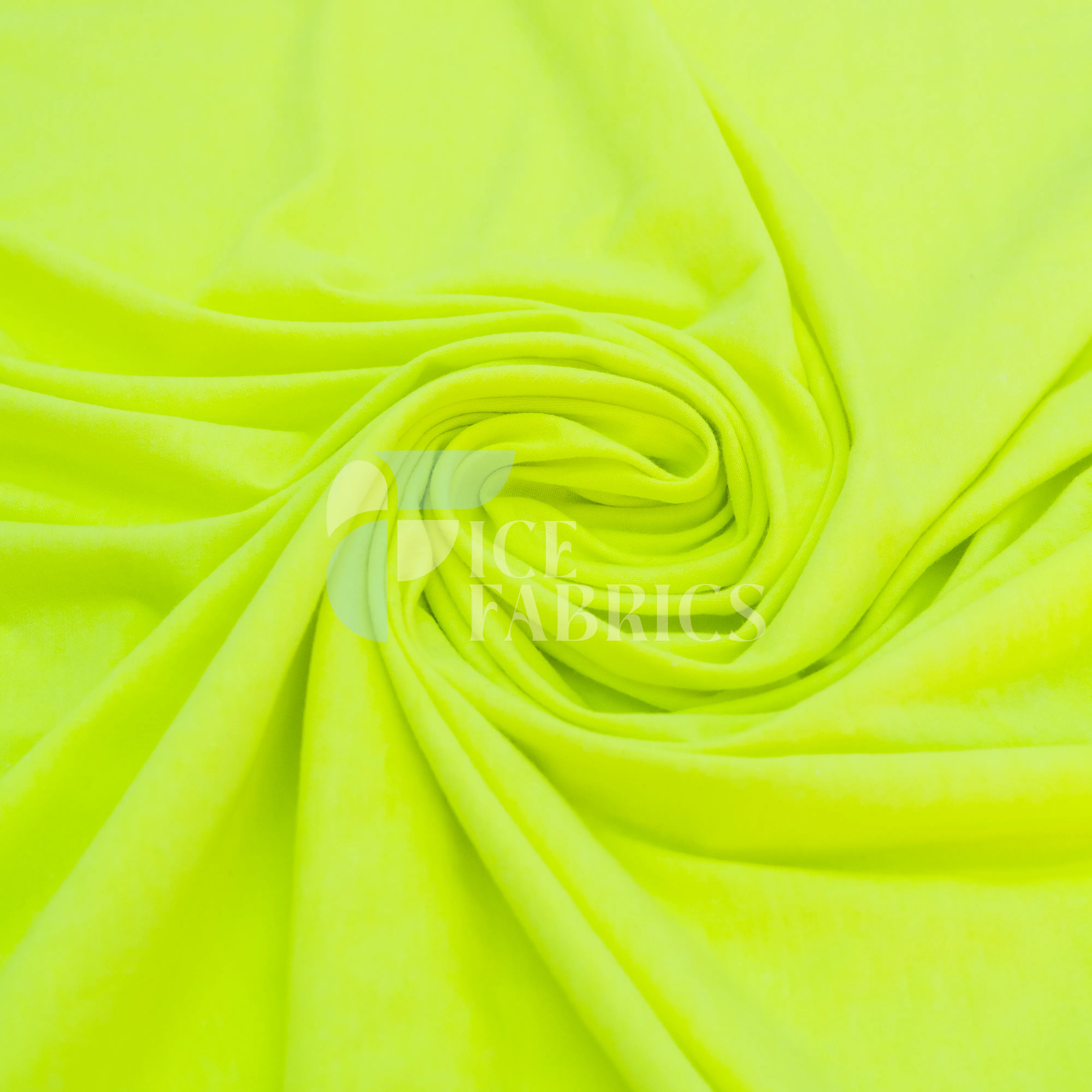 Neon Yellow Cotton Spandex Jersey Fabric | FlexCot