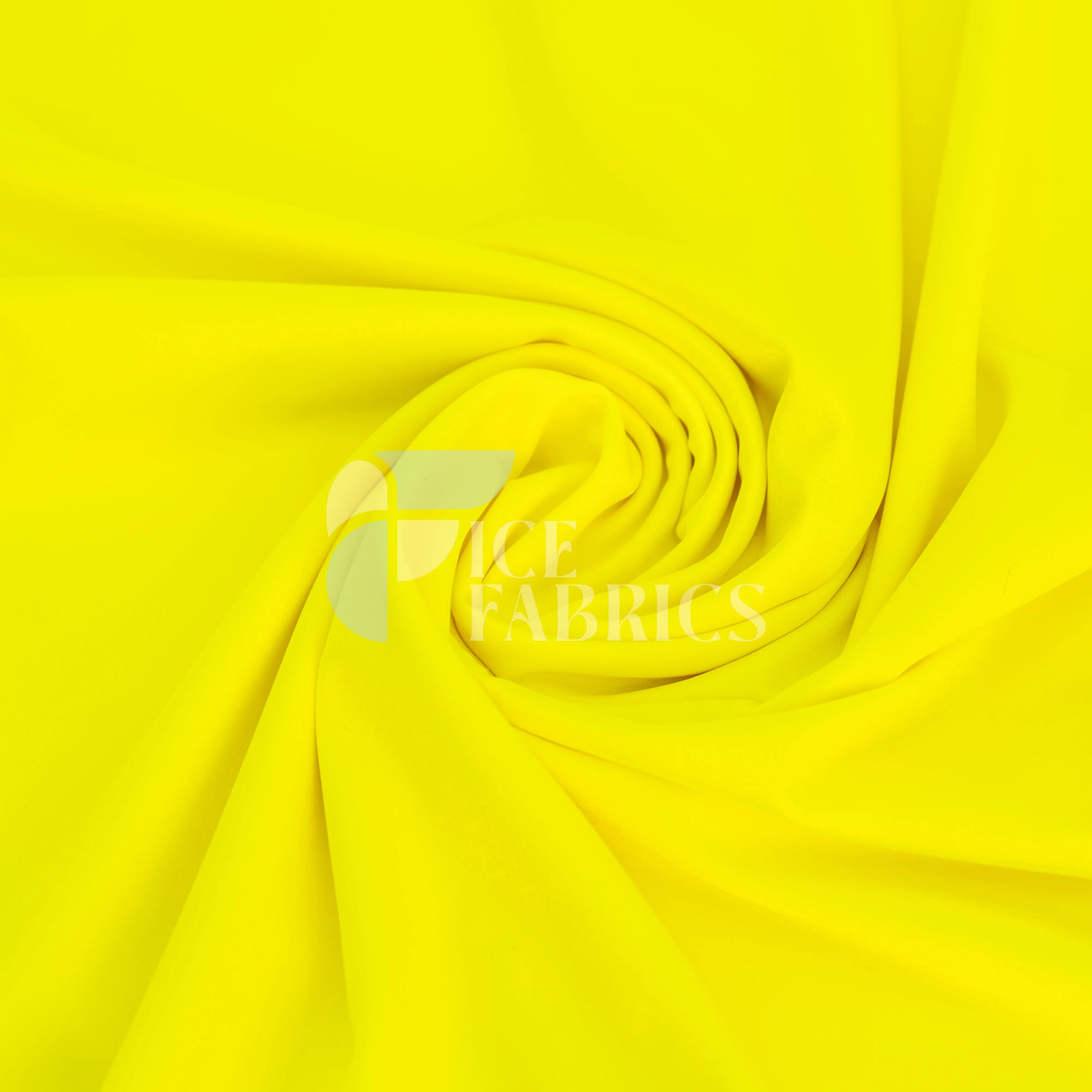Neon Yellow Yoga Flex Nylon Spandex Fabric