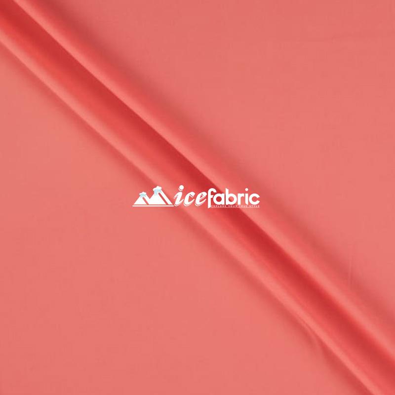 Coral Chiffon Sheer Fabric