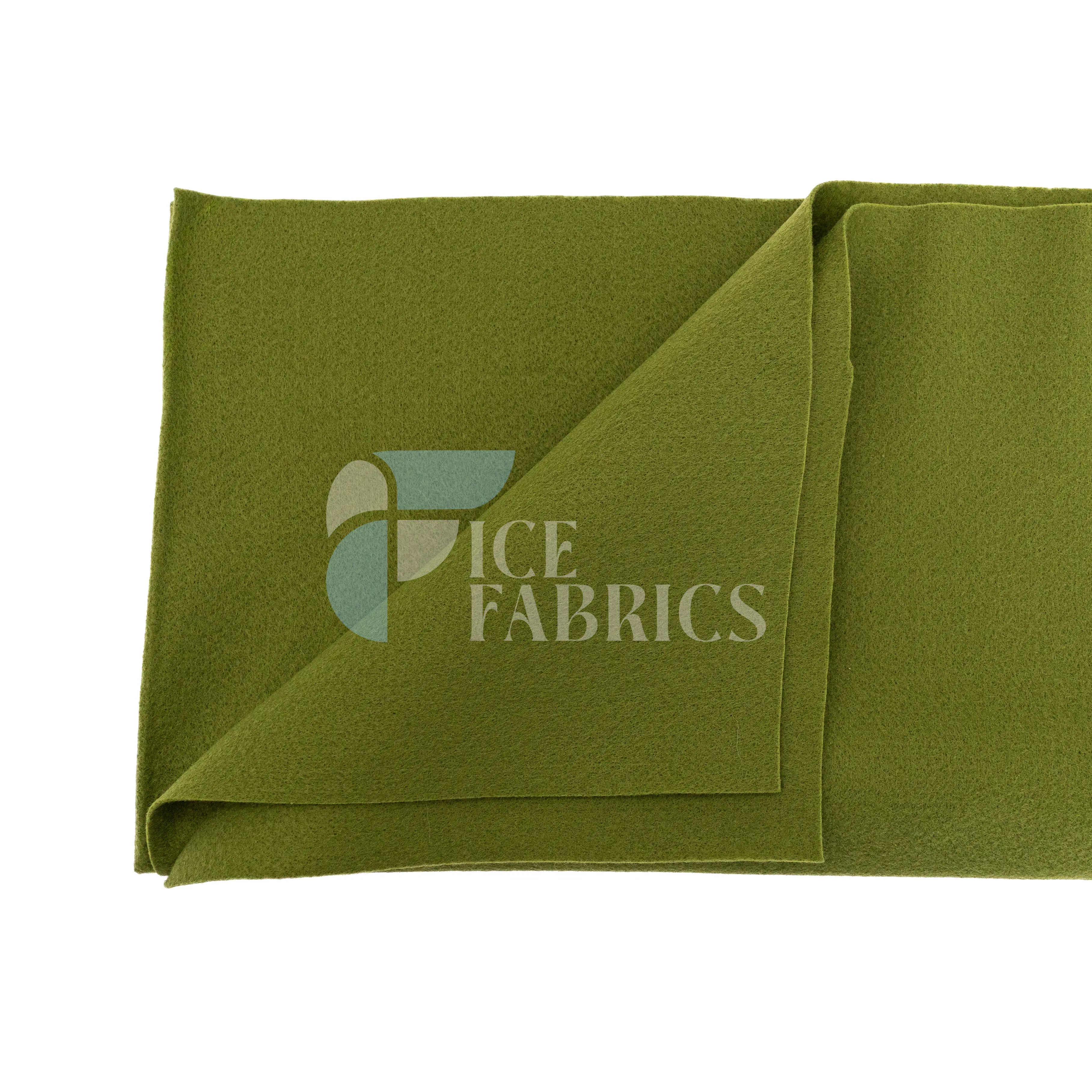 Olive Acrylic Felt Fabric / 1.6mm Thick _ 72” Wide ICE FABRICS By The Yard