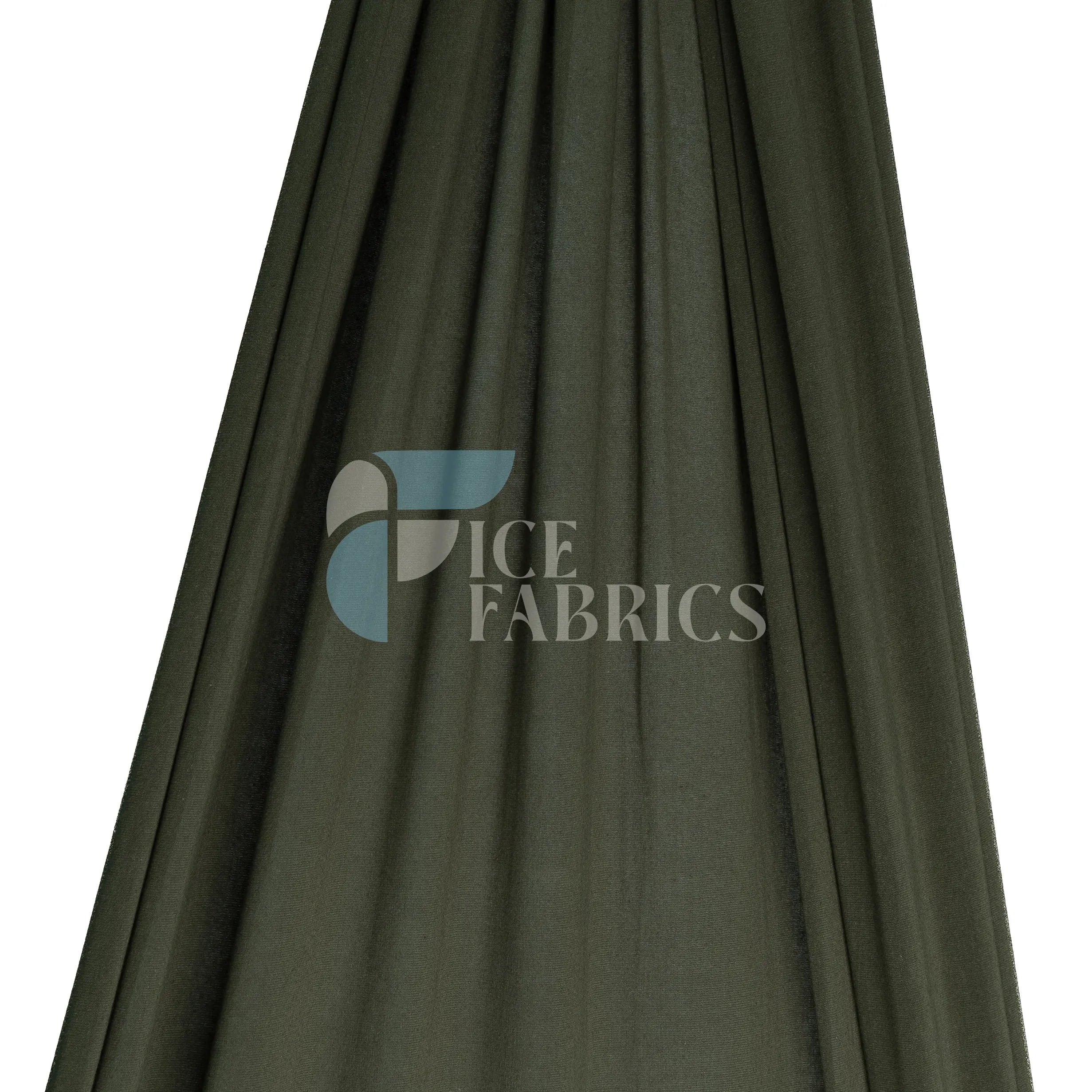 Olive Cotton Spandex Jersey Fabric | FlexCot