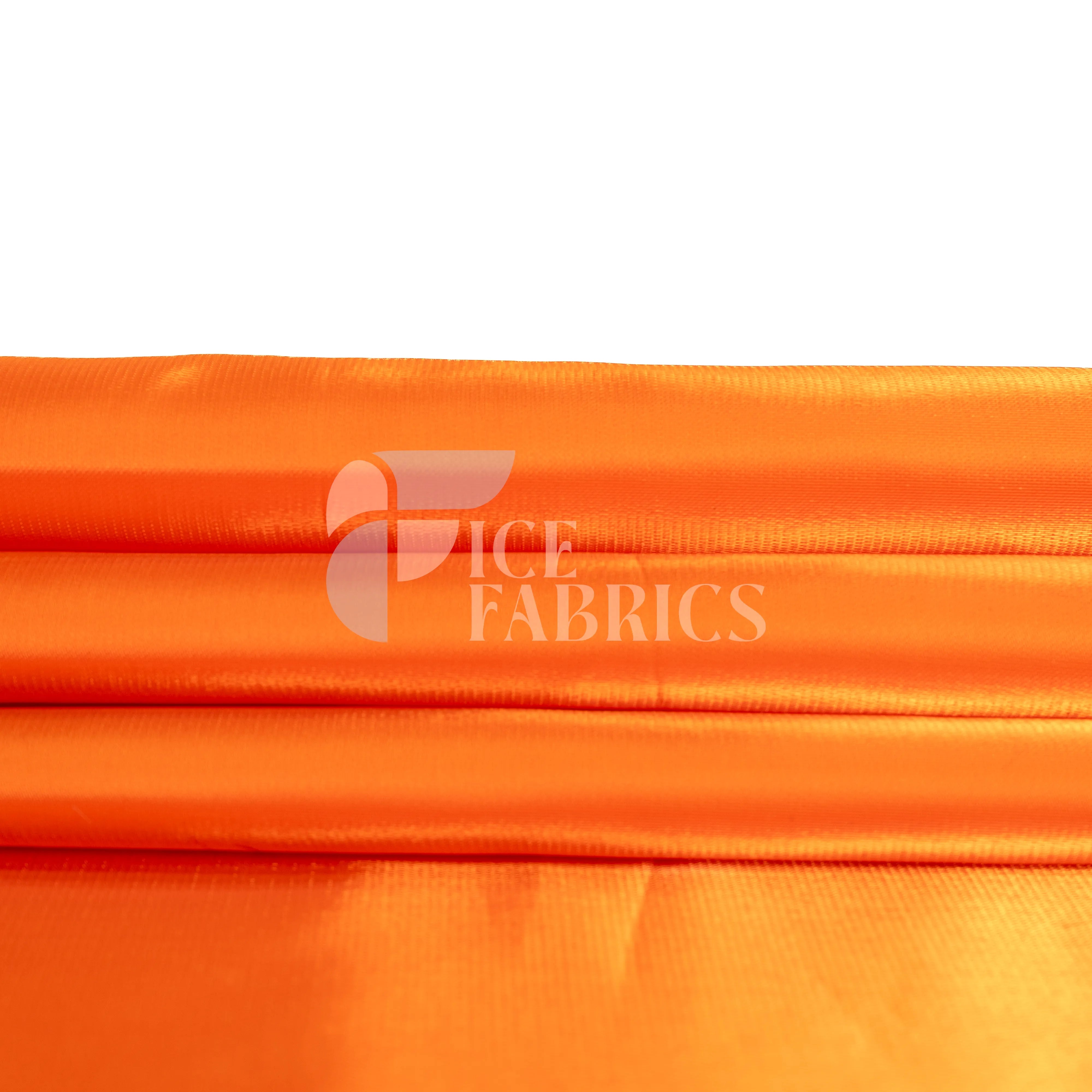 Orange Silky Satin Fabric