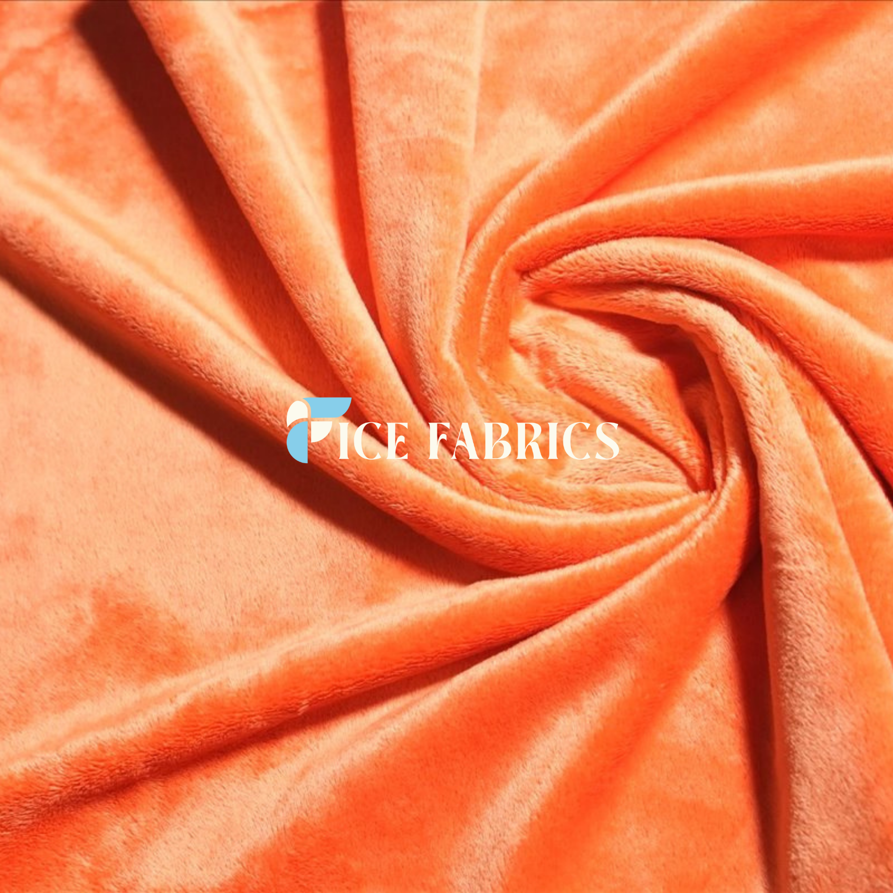 Orange Ultra Soft 3mm Minky Fabric Faux Fur