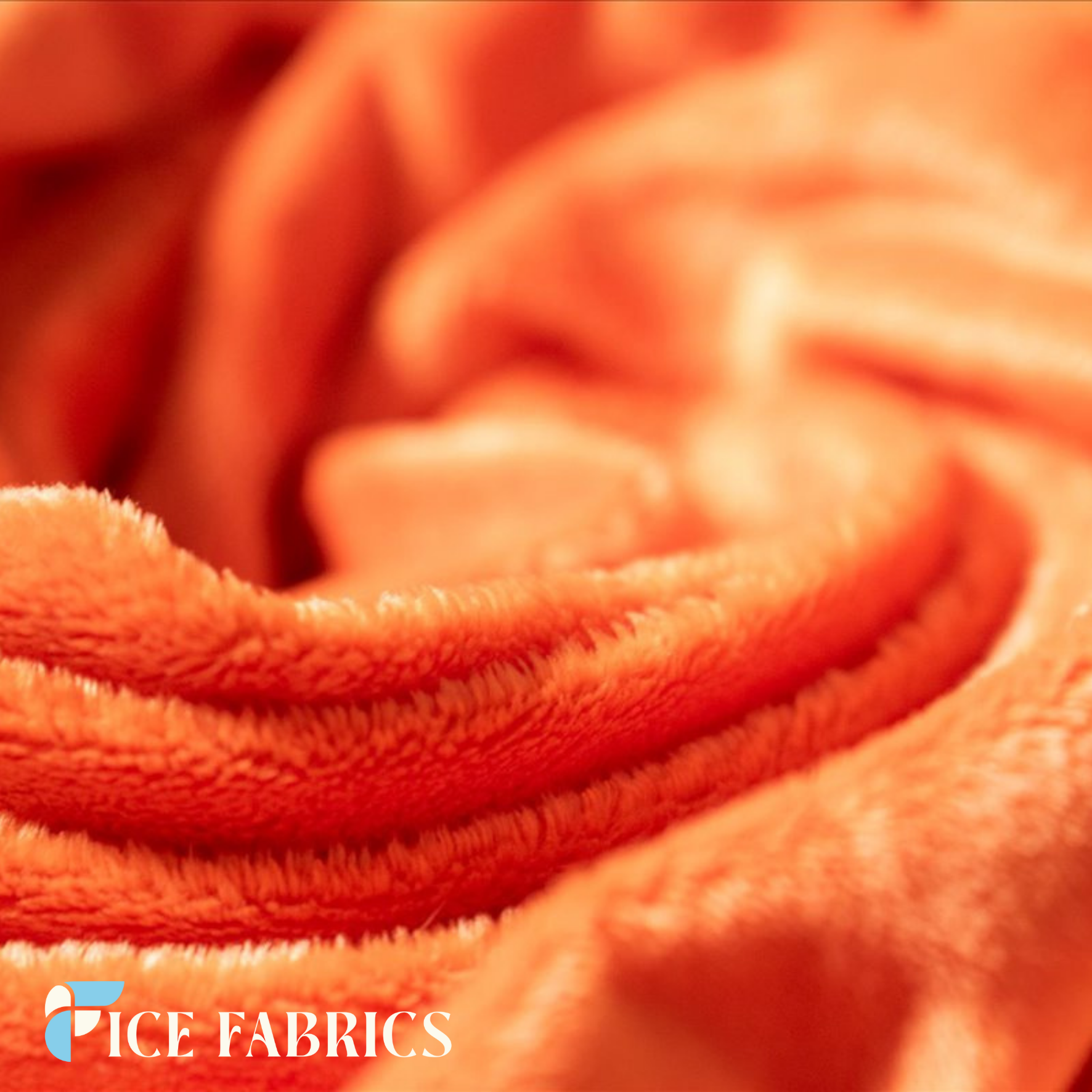 Orange Ultra Soft 3mm Minky Fabric Faux Fur