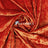 Orange Stretch Crushed Velvet Upholstery Fabric