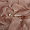 Peach Crystal Reflective Liquid Sheer Chiffon Fabric